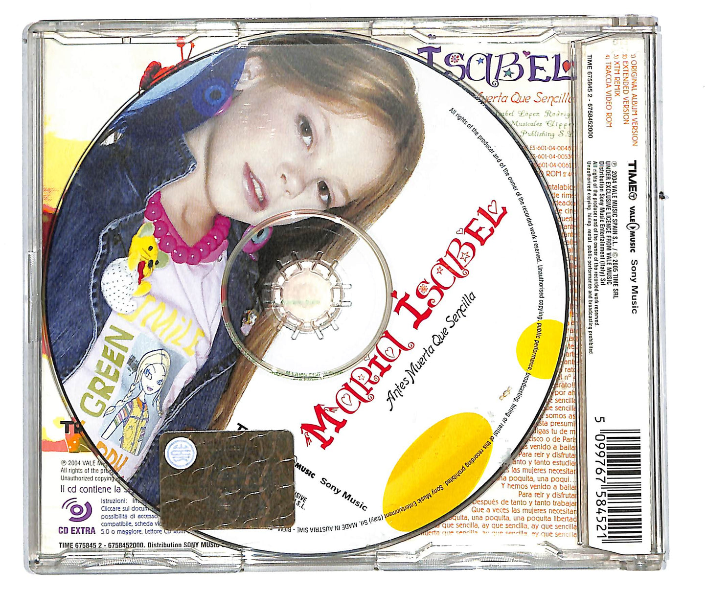 EBOND Maria Isabel - Antes Muerta Que Sencilla CD CD105566