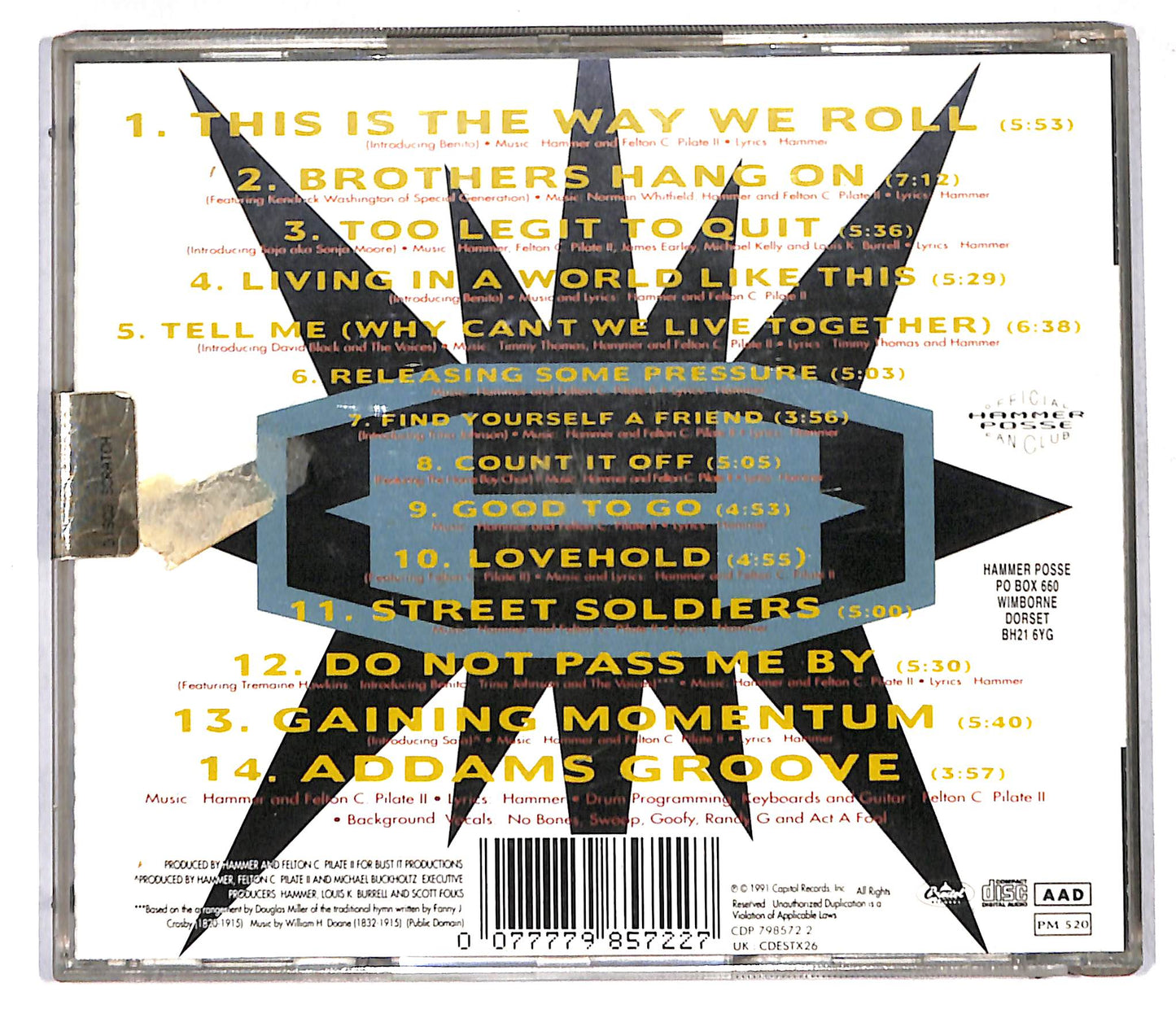 EBOND Hammer - Too Legit To Quit CD CD105611