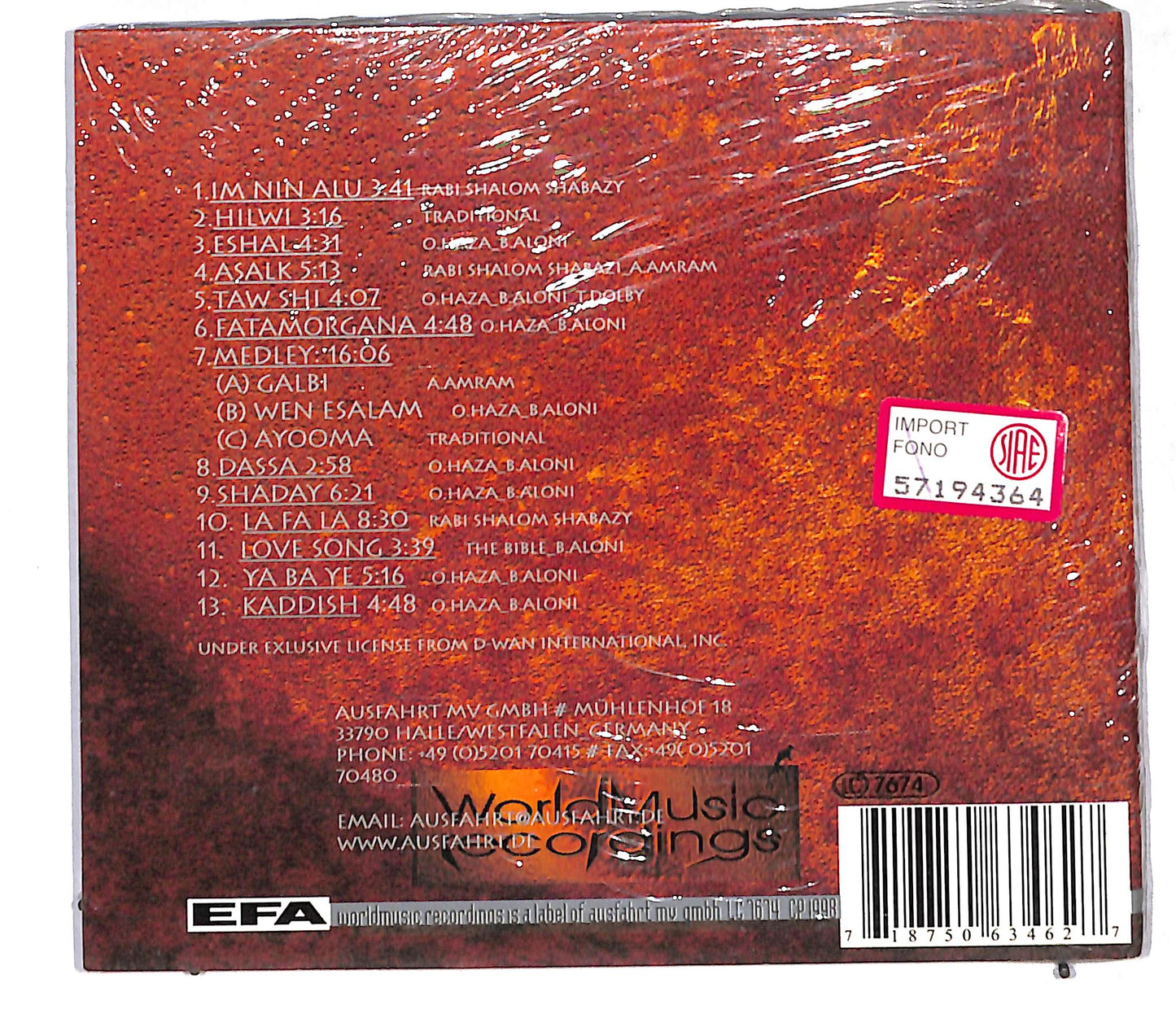 EBOND Ofra Haza - @ Montreux Jazz Festival CD CD105618