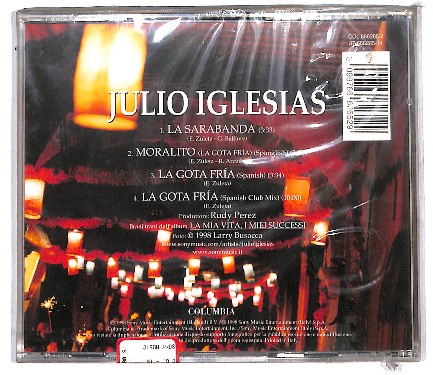 EBOND Julio Iglesias - La Sarabanda & La Gota Fria CD CD105667