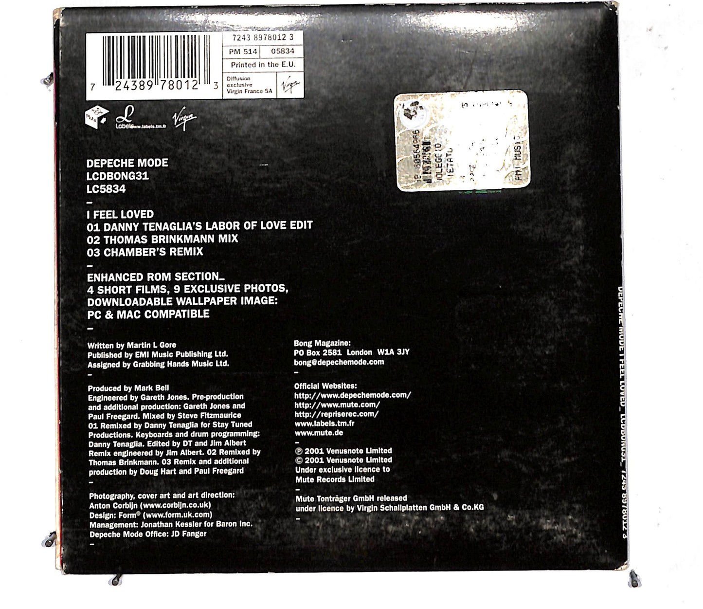EBOND Depeche Mode - I Feel Loved CD CD105730