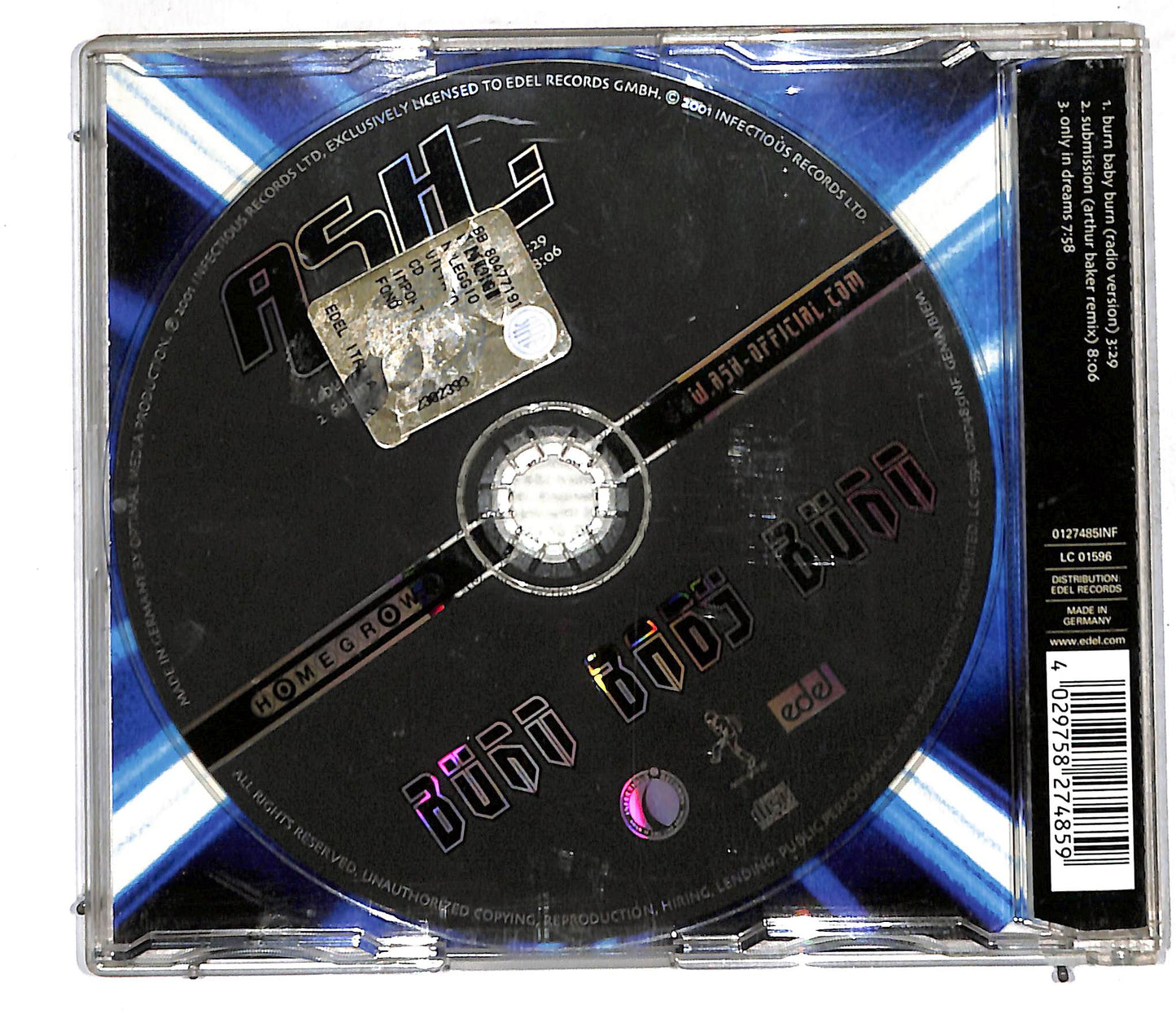 EBOND Ash - Burn Baby Burn CD CD105822