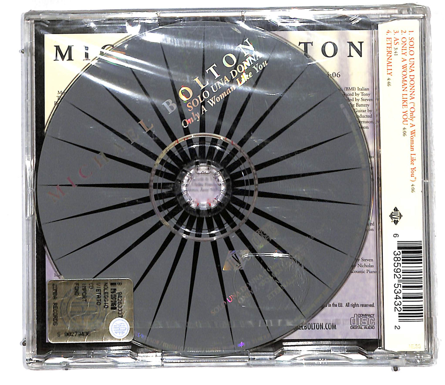 EBOND Michael Bolton - Solo Una Donna (Only A Woman Like You) CD CD105853