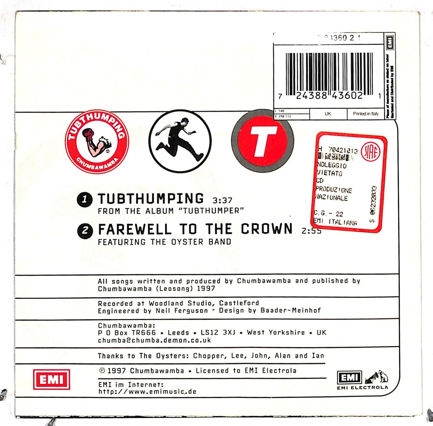 EBOND Chumbawamba - Tubthumping CD CD105867