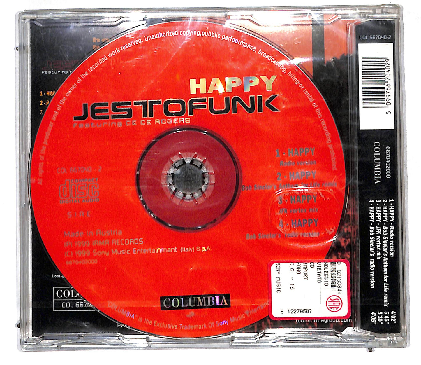 EBOND Jestofunk Featuring Ce Ce Rogers - Happy CD CD105873