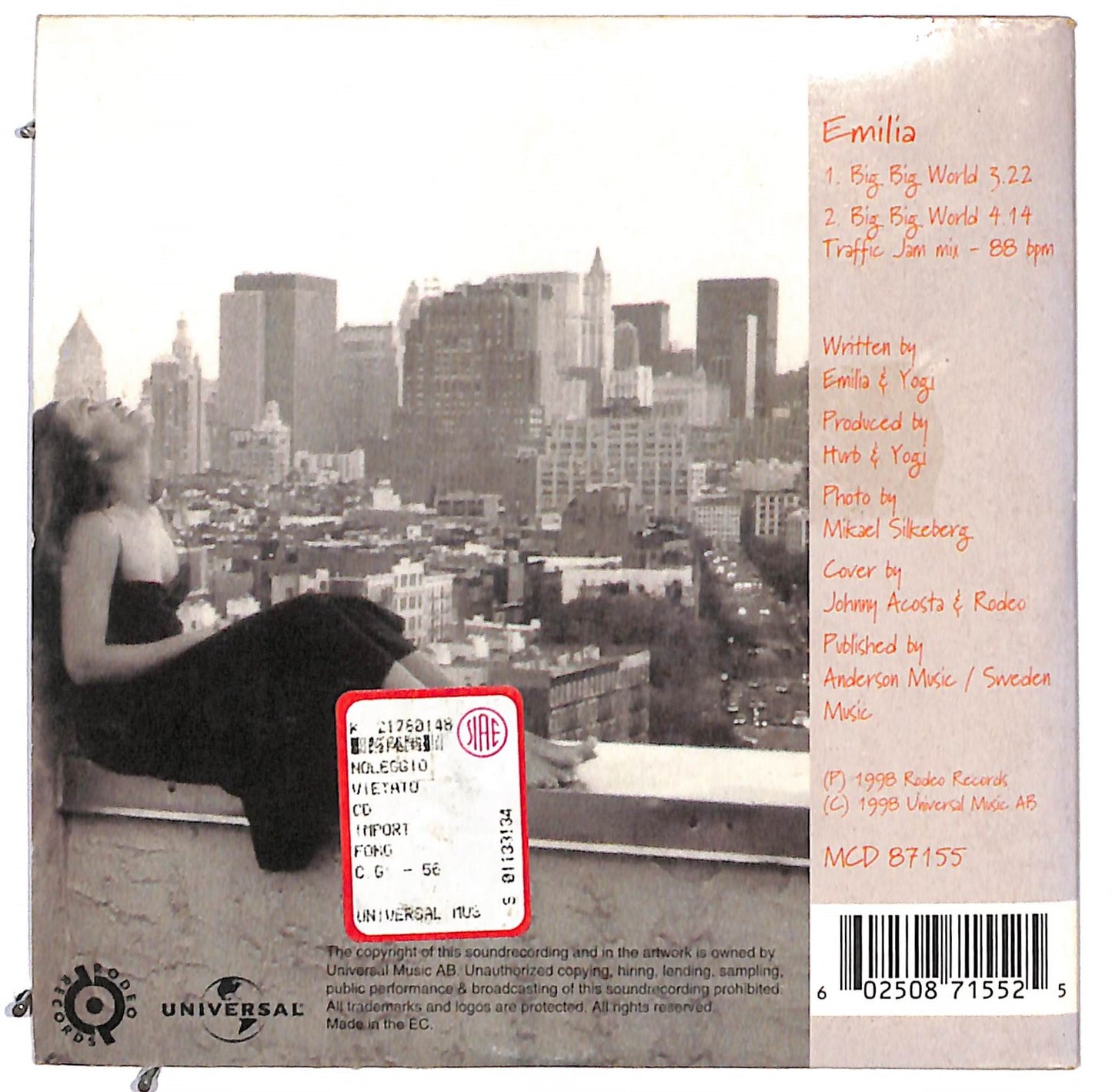EBOND Emilia - Big Big World CD CD105920