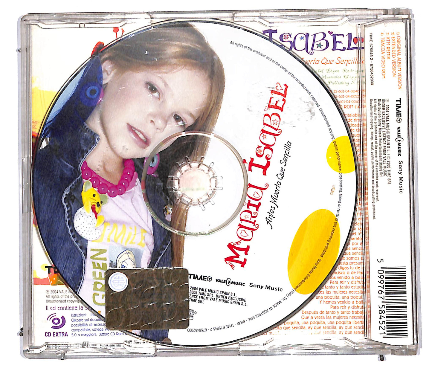 EBOND Maria Isabel - Antes Muerta Que Sencilla CD CD105951