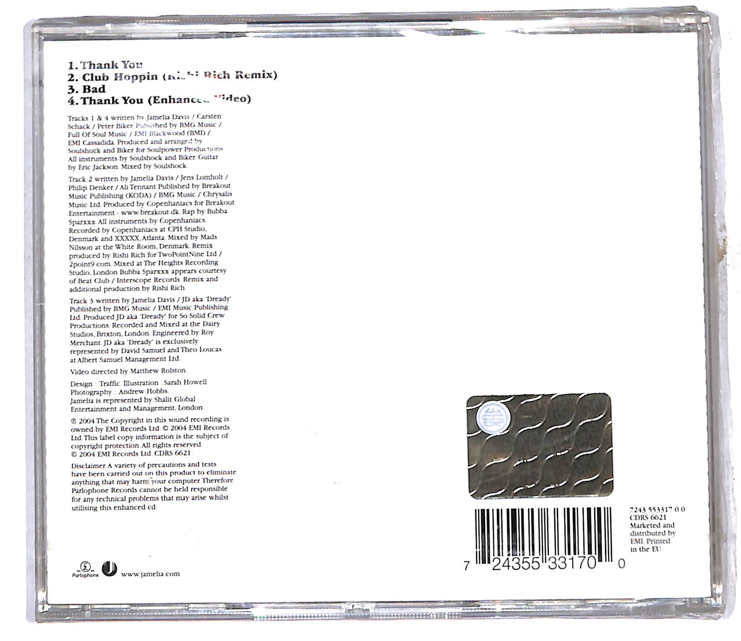 EBOND Jamelia - Thank You CD CD106173