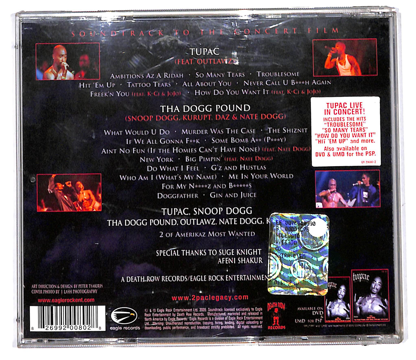EBOND Tupac - Live At The House Of Blues CD CD106229