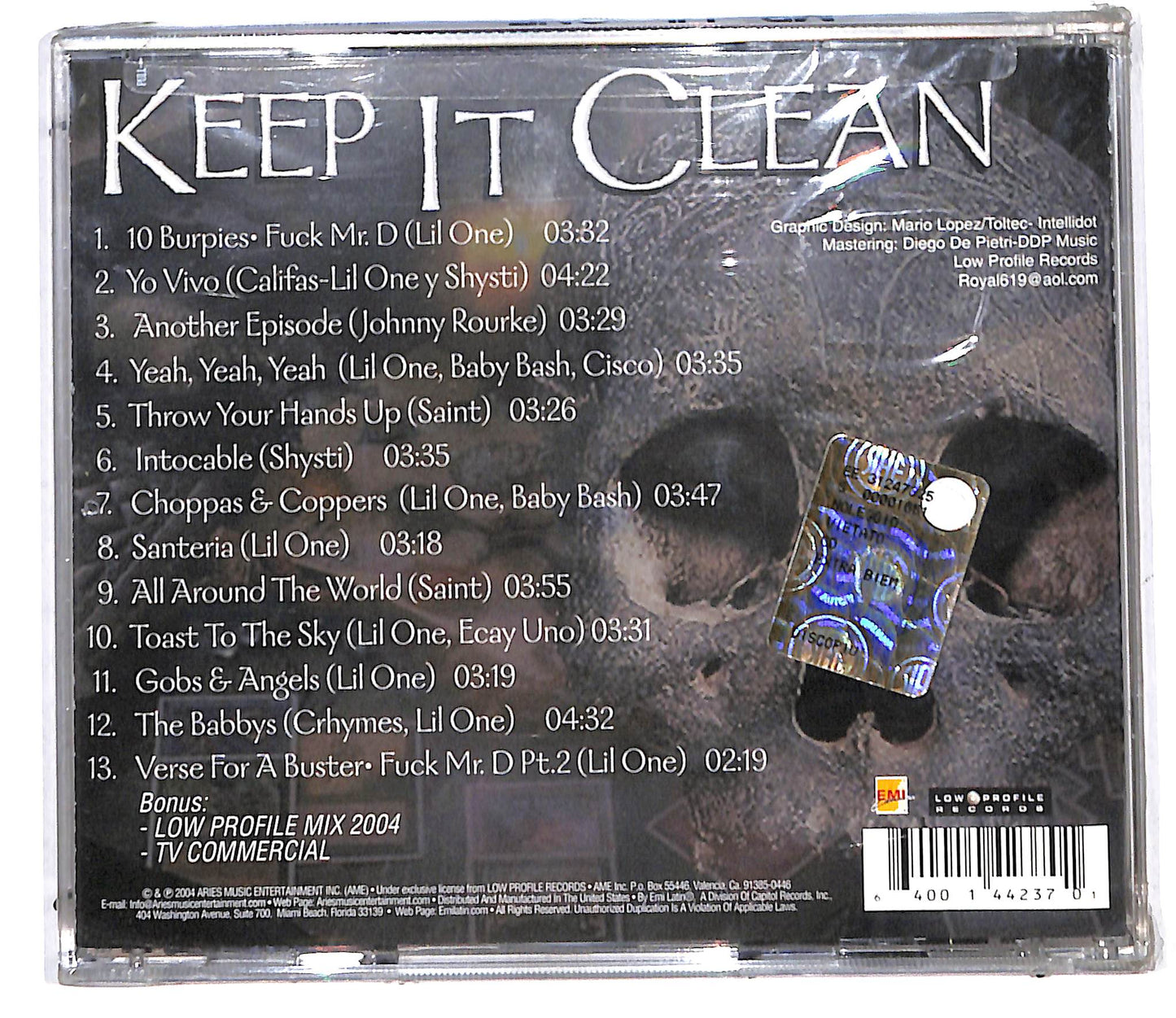 EBOND Lil One - Keep It Clean CD CD106237