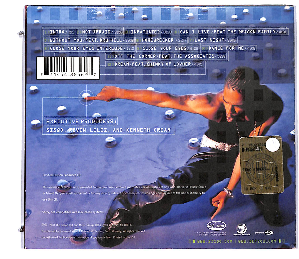 EBOND Sisqo - Return Of Dragon DIGIPACK CD CD106243