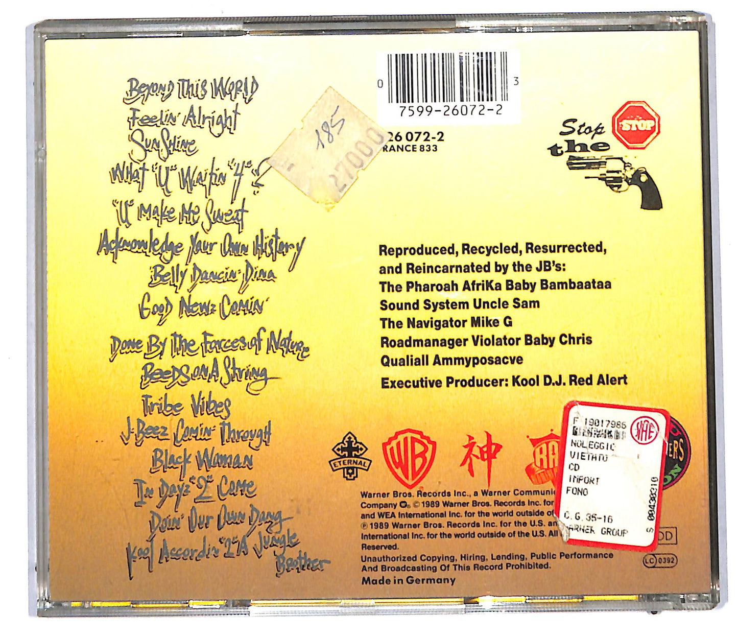 EBOND Jungle Brothers - Done By The Forces Of Nature CD CD106304