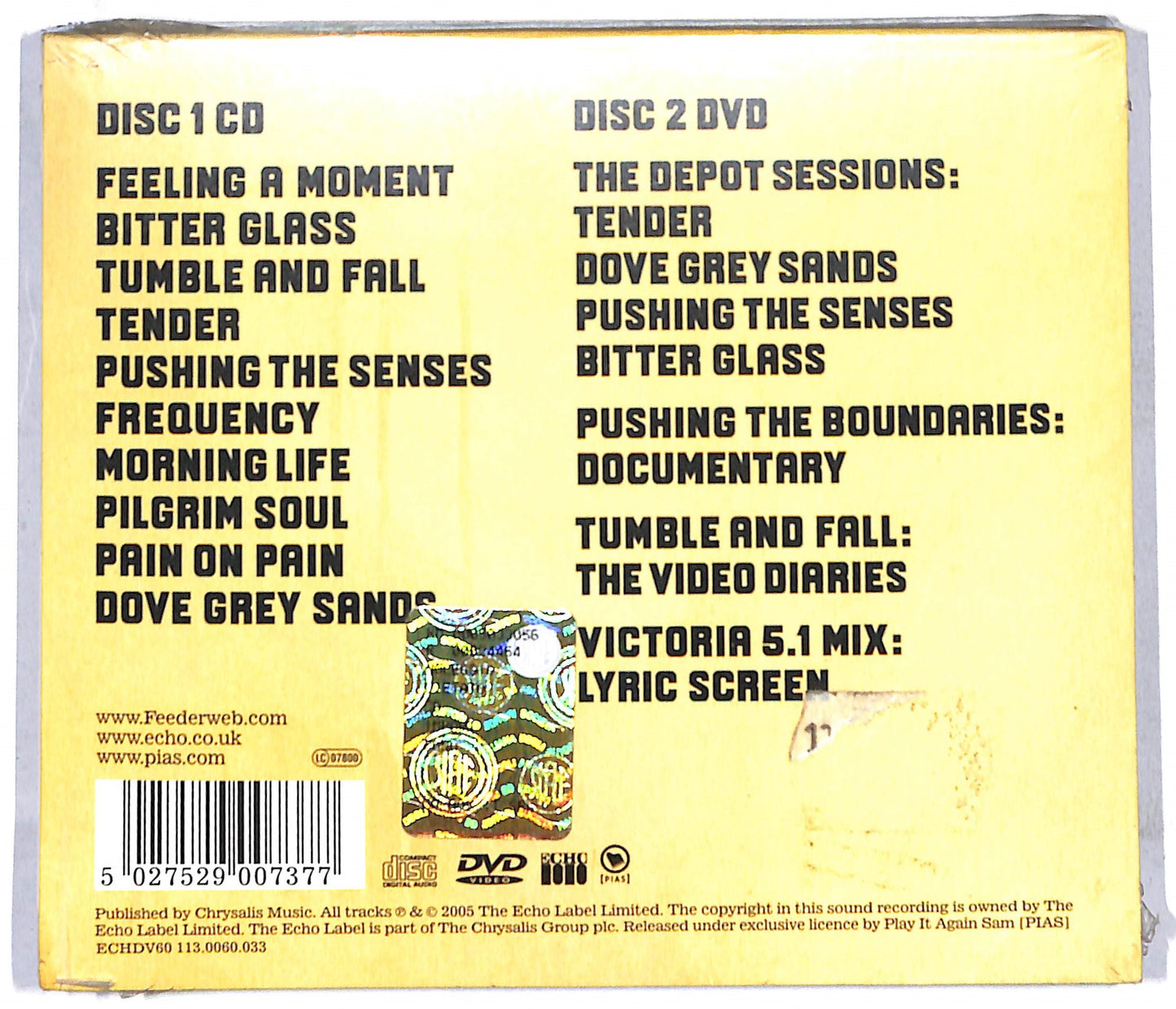 EBOND Feeder - Pushing The Senses DIGIPACK CD CD106402