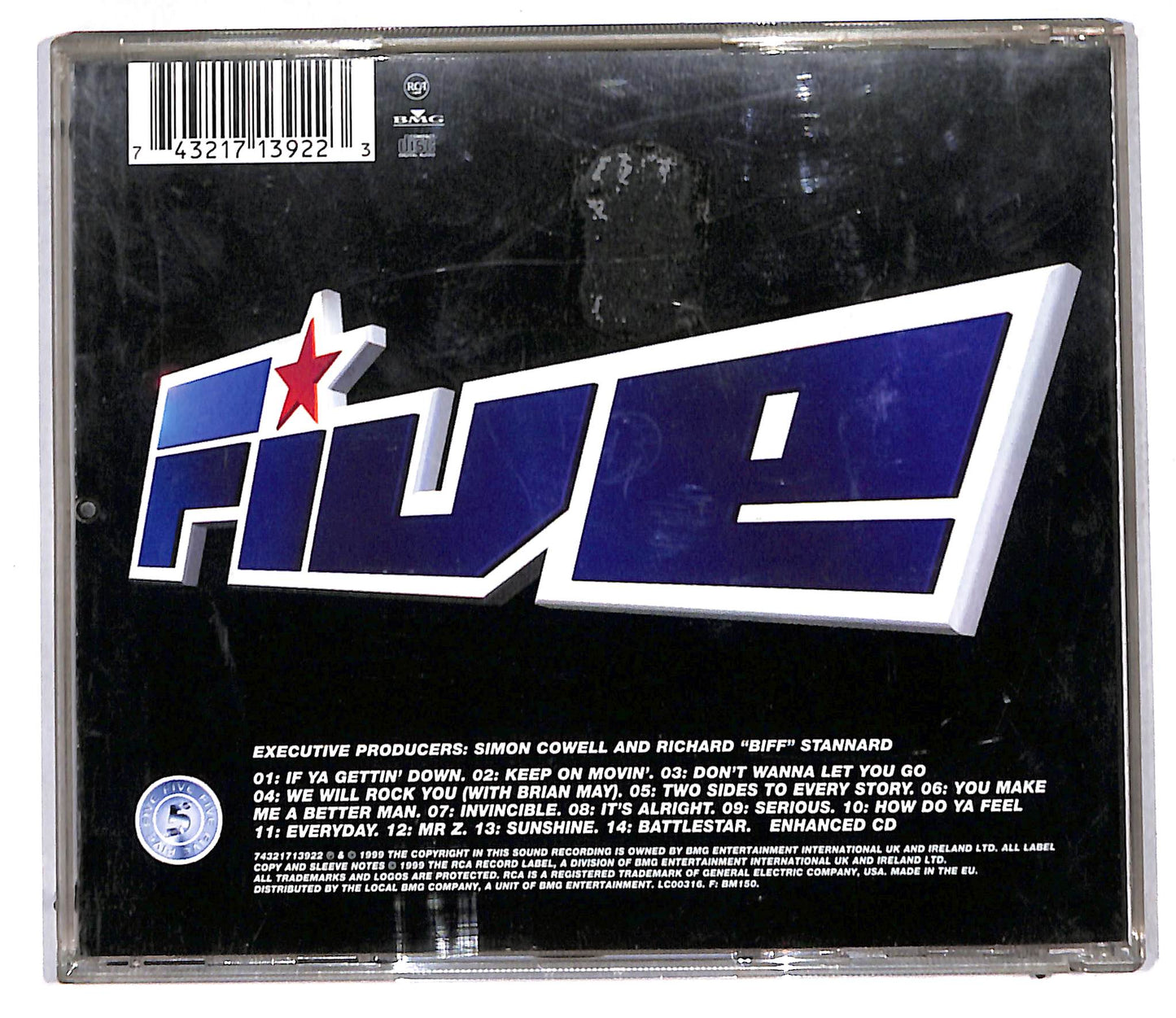 EBOND Five - Invincible ALBUM JEWEL CASE CD CD106435