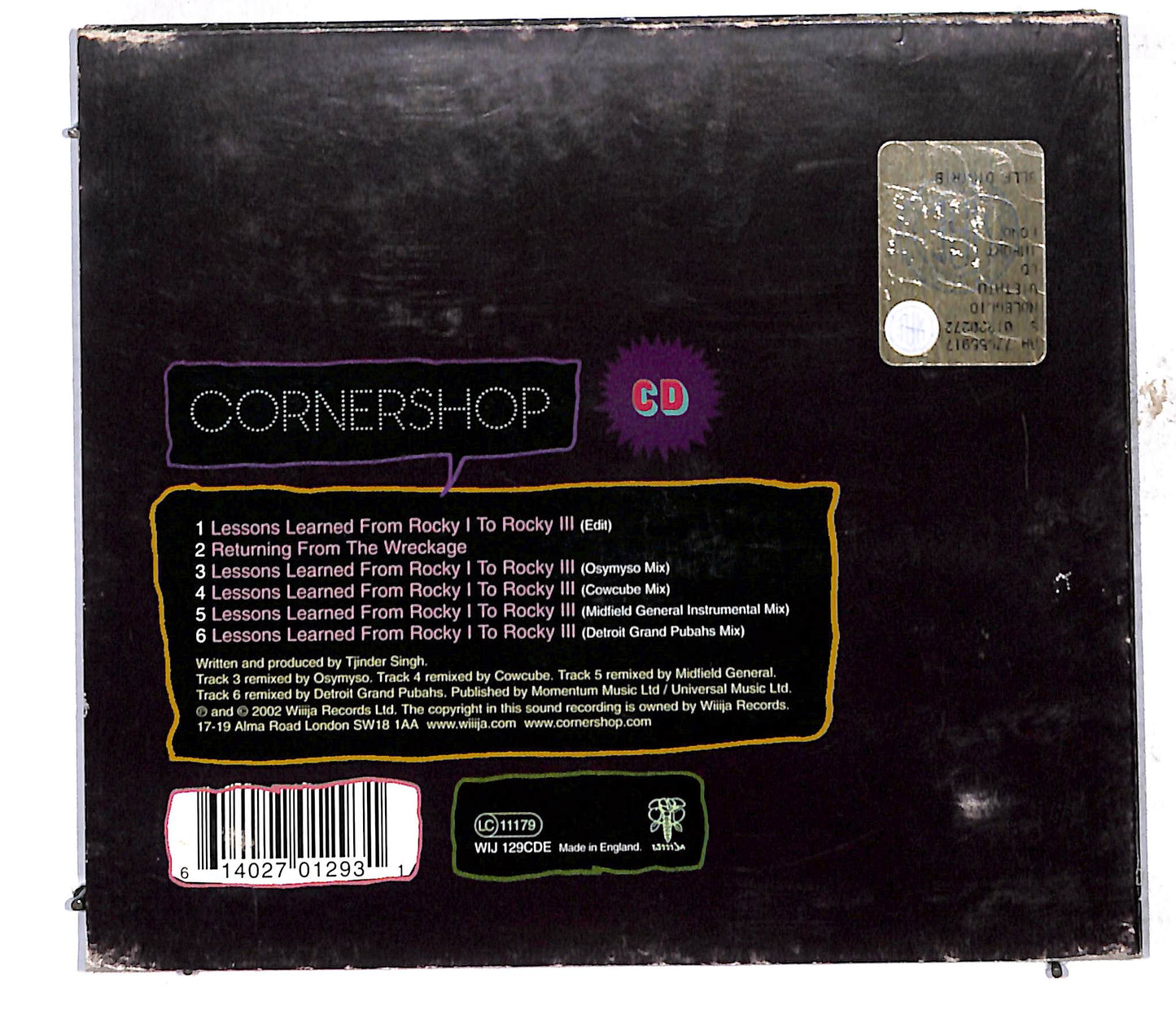 EBOND Cornershop - Lessons Learned From Rocky I To Rocky III CD CD106607