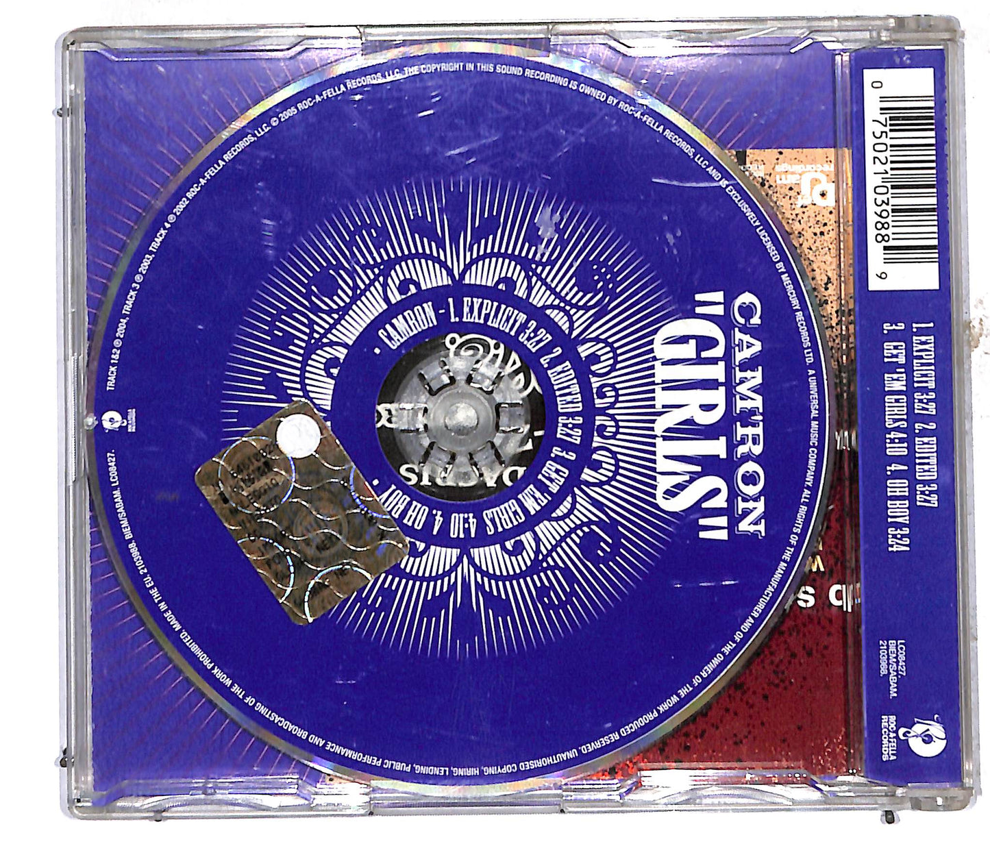 EBOND Cam'ron Feat Mona Lisa - Girls CD CD106668