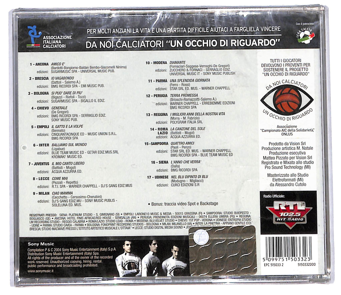 EBOND Various - Da Noi Calciatori Un Occhio Di Riguardo CD CD106727