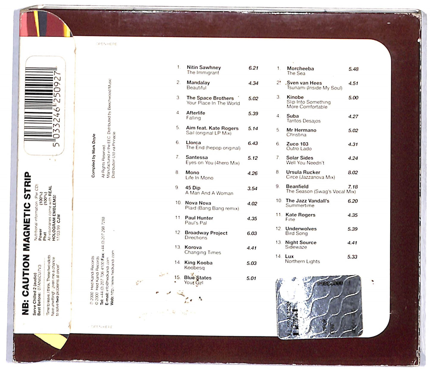 EBOND Various - Serve Chilled 2 DIGIPACK CD CD106742