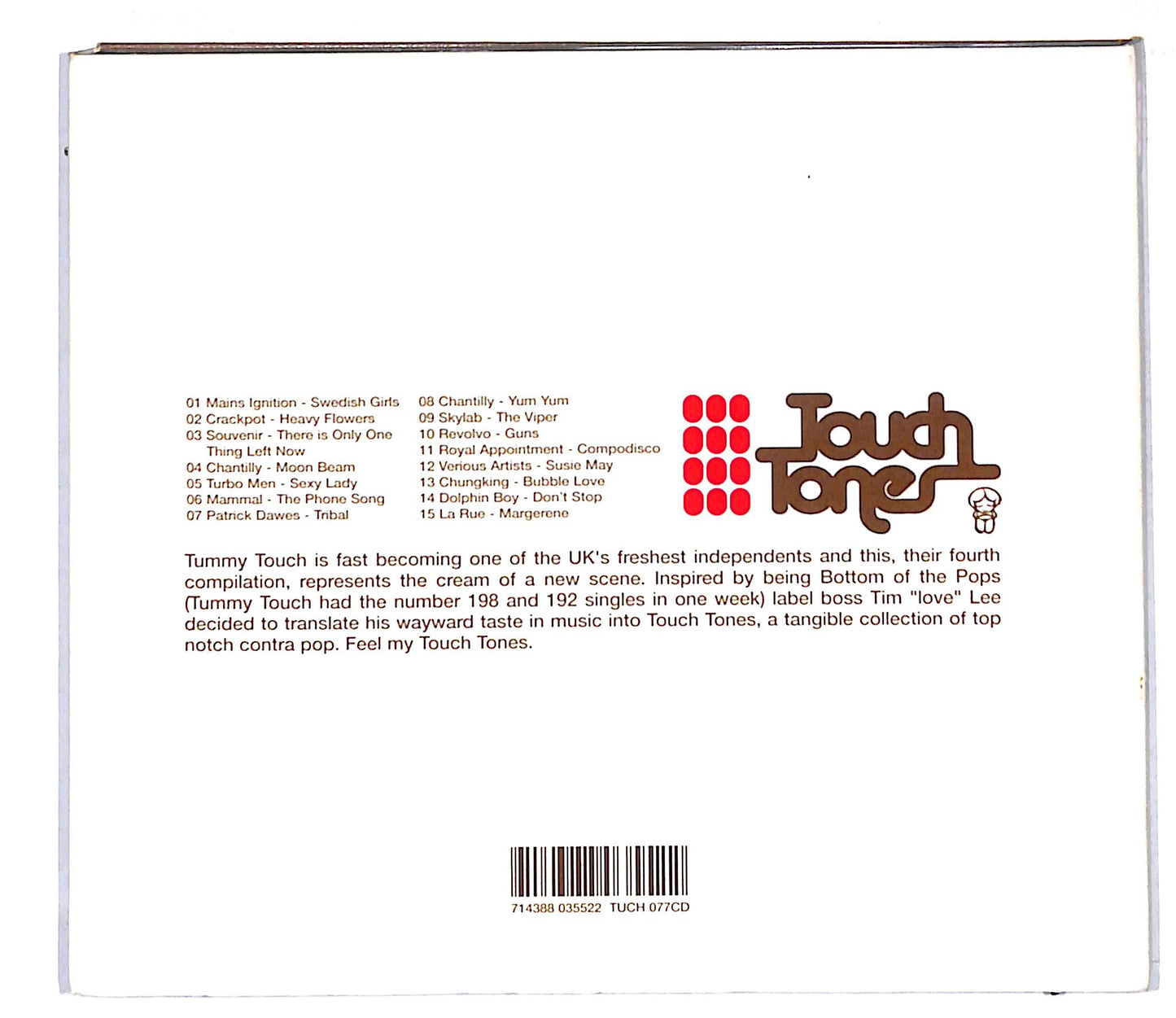 EBOND Various - Touch Tones DIGIPACK CD CD106831