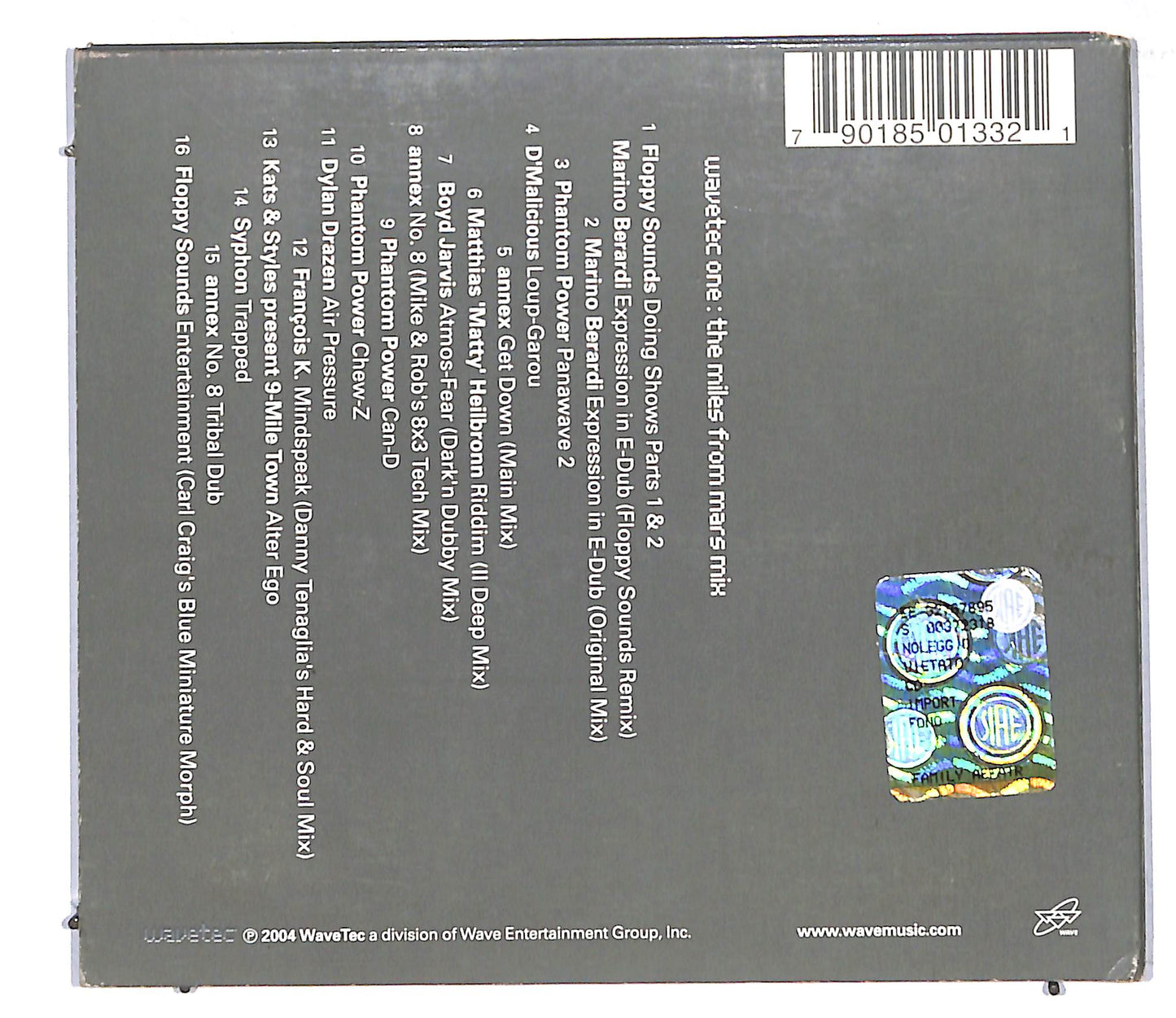 EBOND Various - WaveTec One: The Miles From Mars Mix CD CD106832