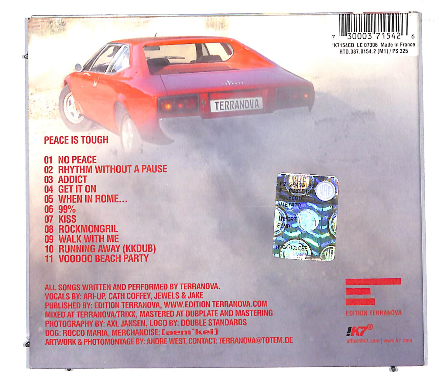 EBOND Terranova - Peace Is Tough CD CD106844