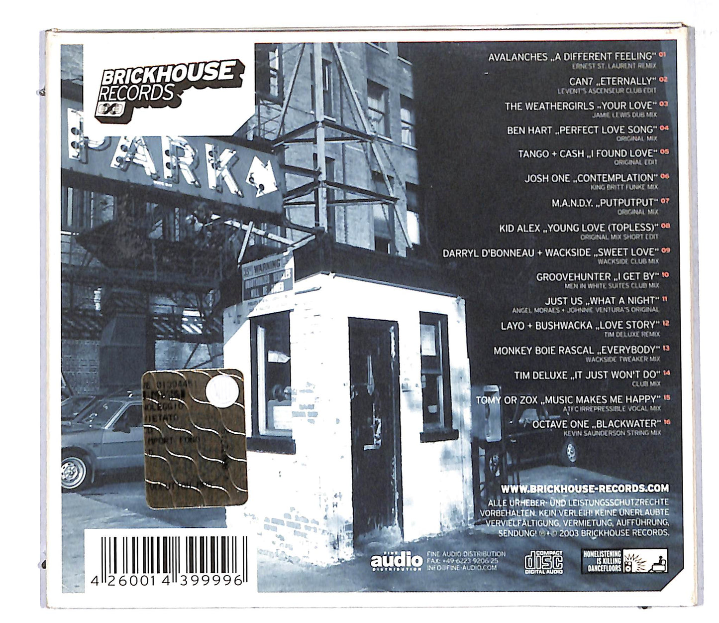EBOND Marco Sonke & Hubee Held - Brickhouse Affairs Volume 1 CD CD106851
