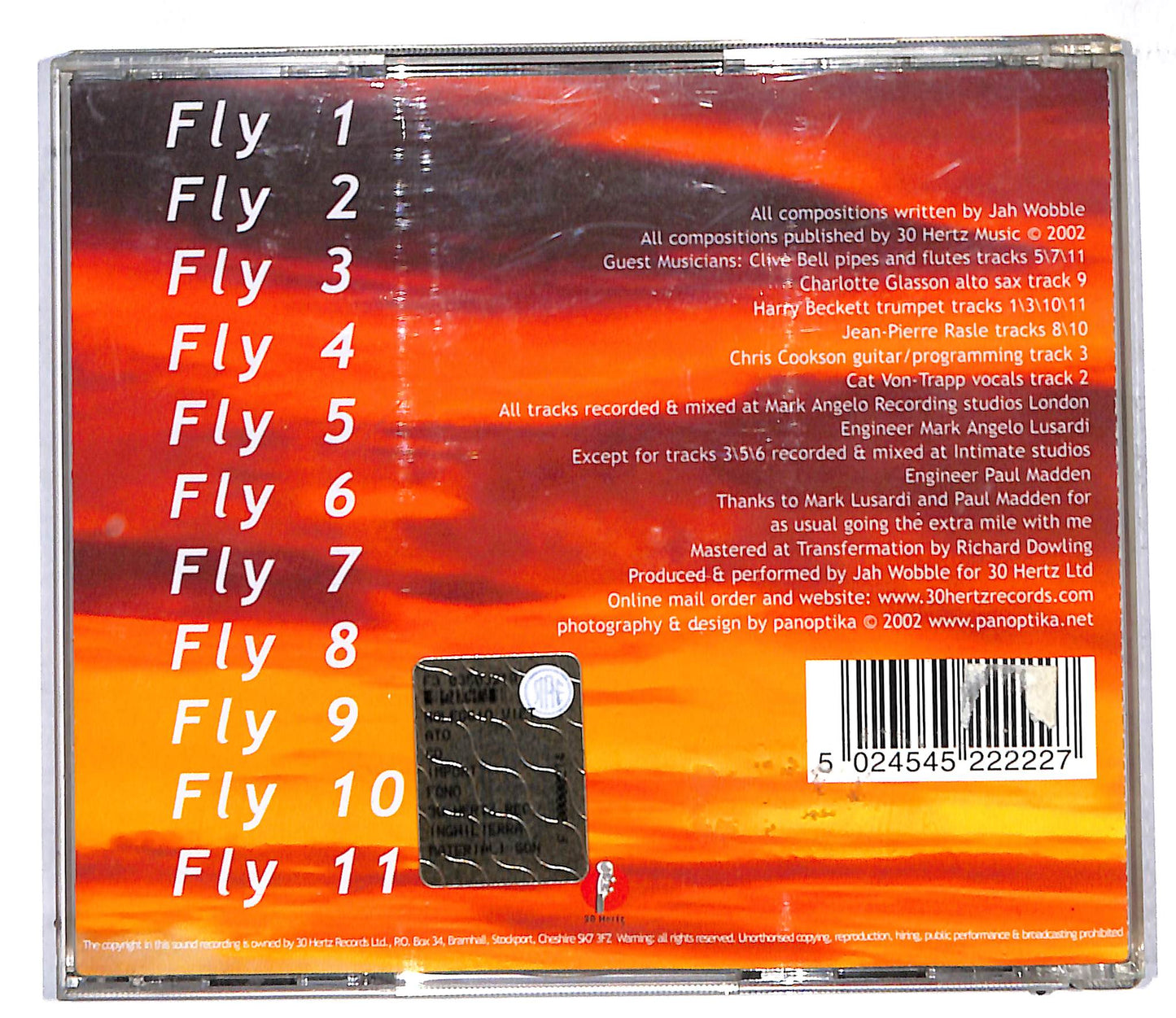 EBOND Jah Wobble - Fly CD CD106902