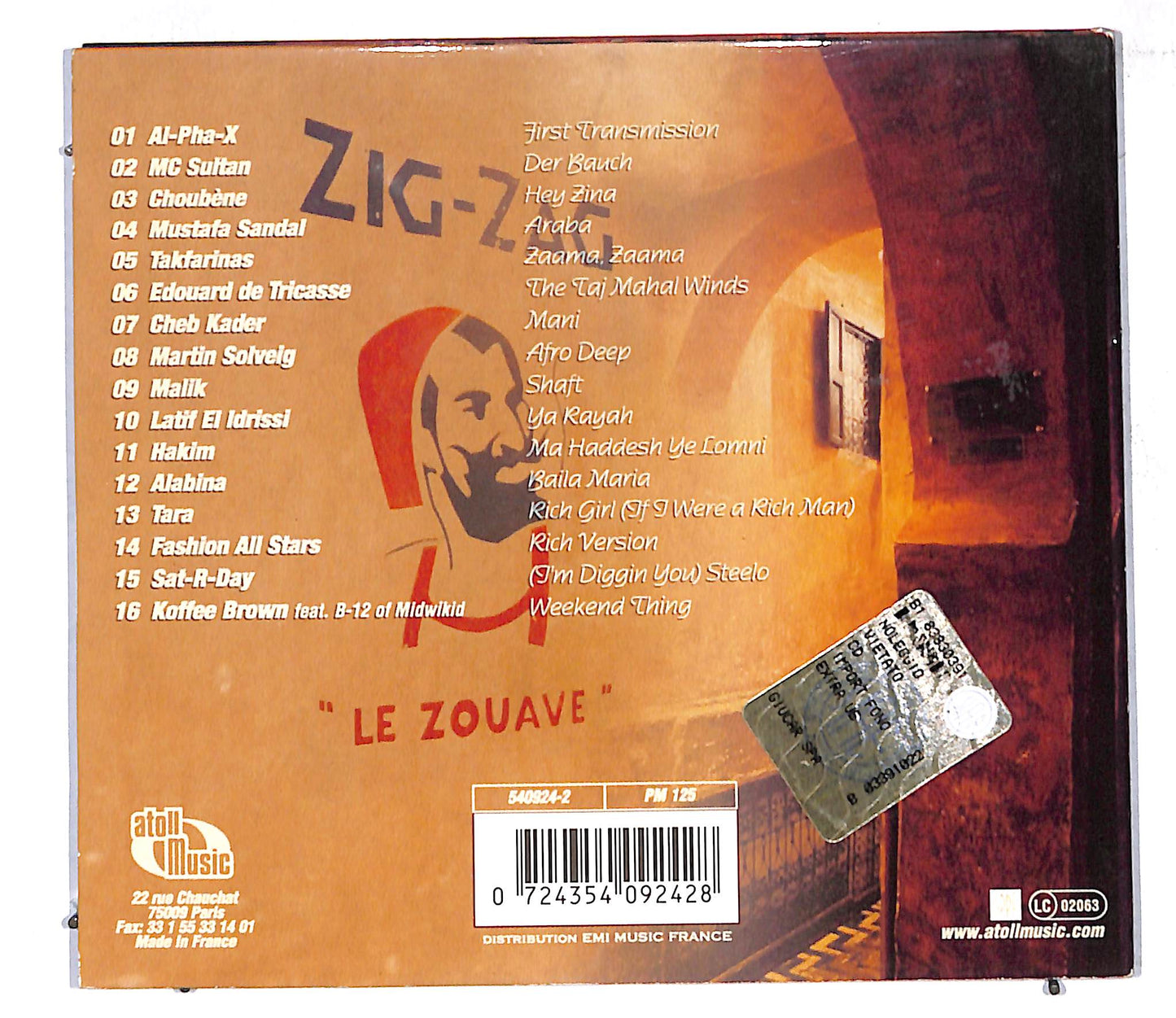 EBOND Various - la Casbah Paris CD CD106919