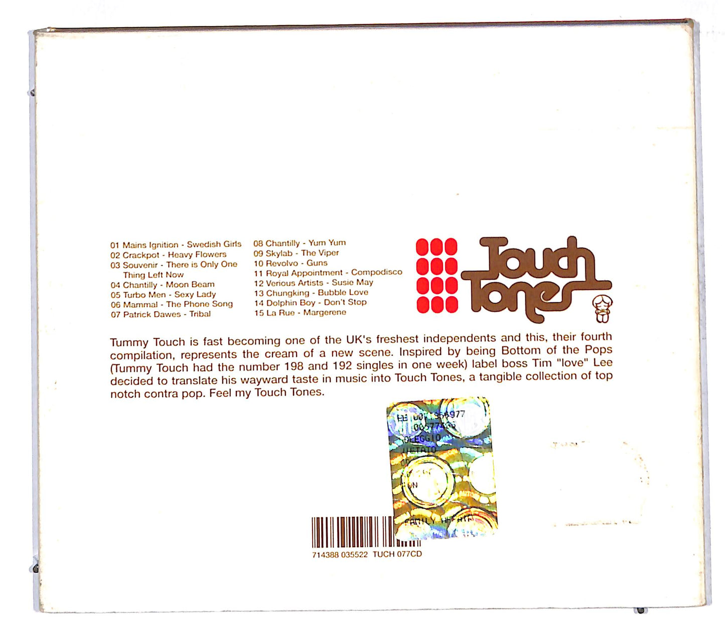 EBOND Various - Touch Tones DIGIPACK CD CD106925