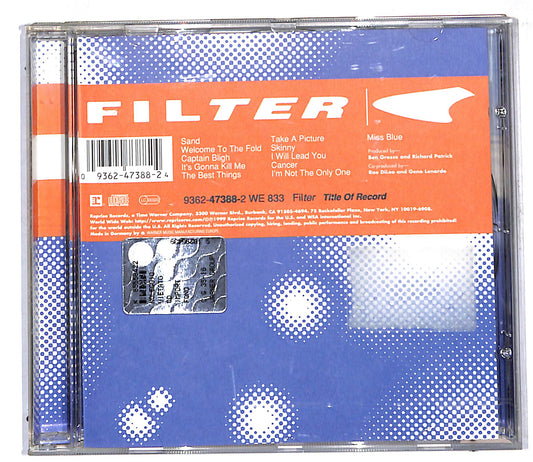 EBOND Filter - Title Of Record CD CD106929