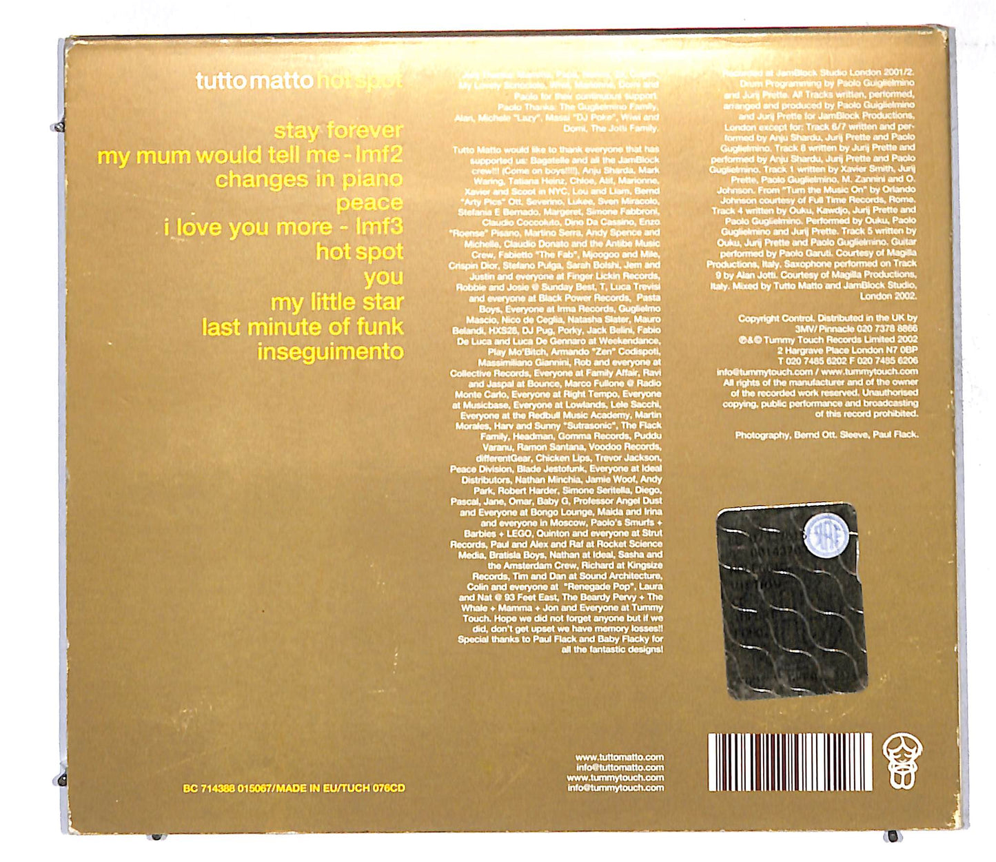 EBOND Tutto Matto - Hot Spot CD CD106937