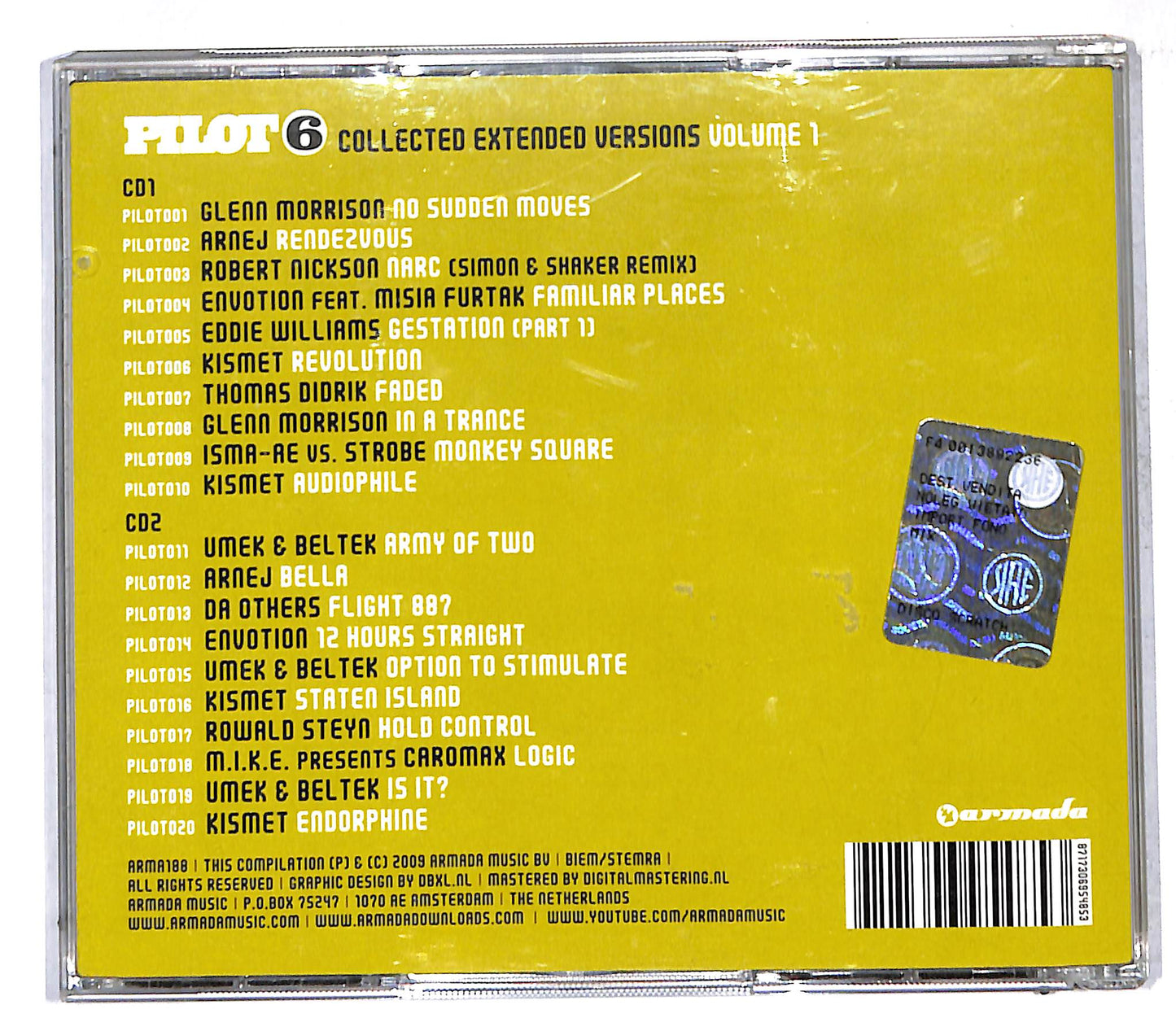 EBOND Various - Pilot 6 - The Collected Extended Versions Volume 1 CD CD106944