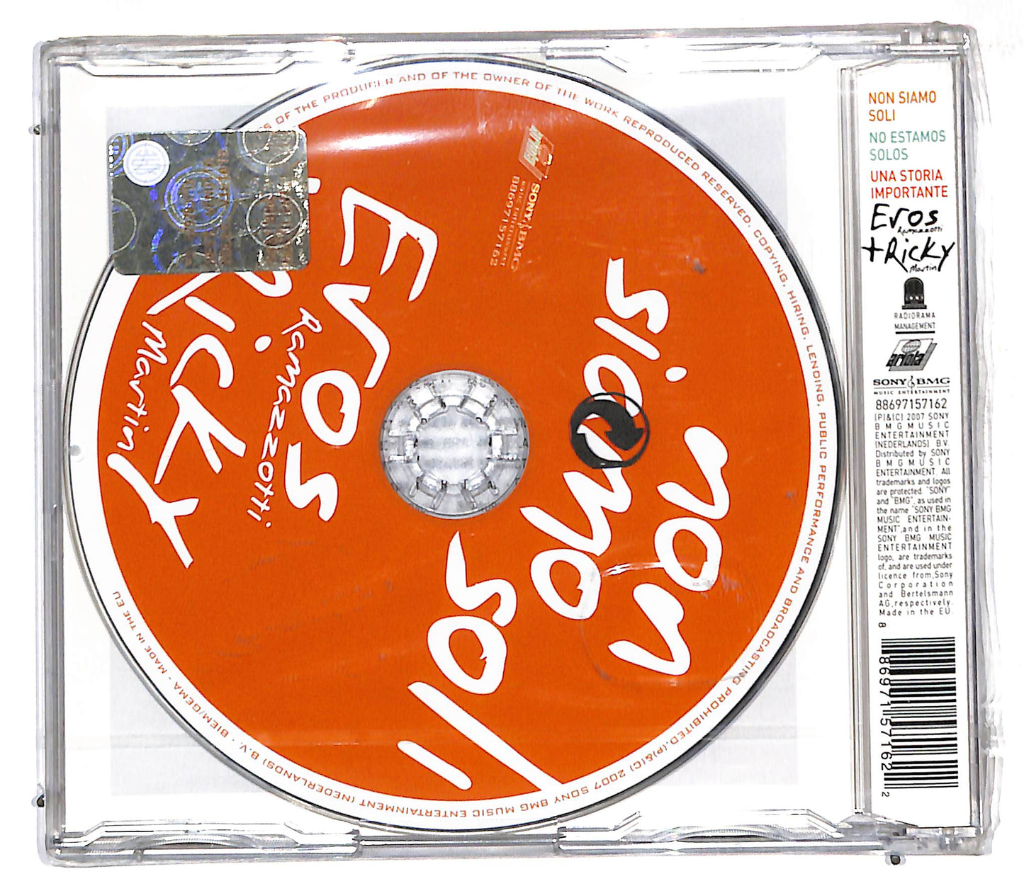 EBOND Eros Ramazzotti + Ricky Martin - Non Siamo Soli CD CD107017