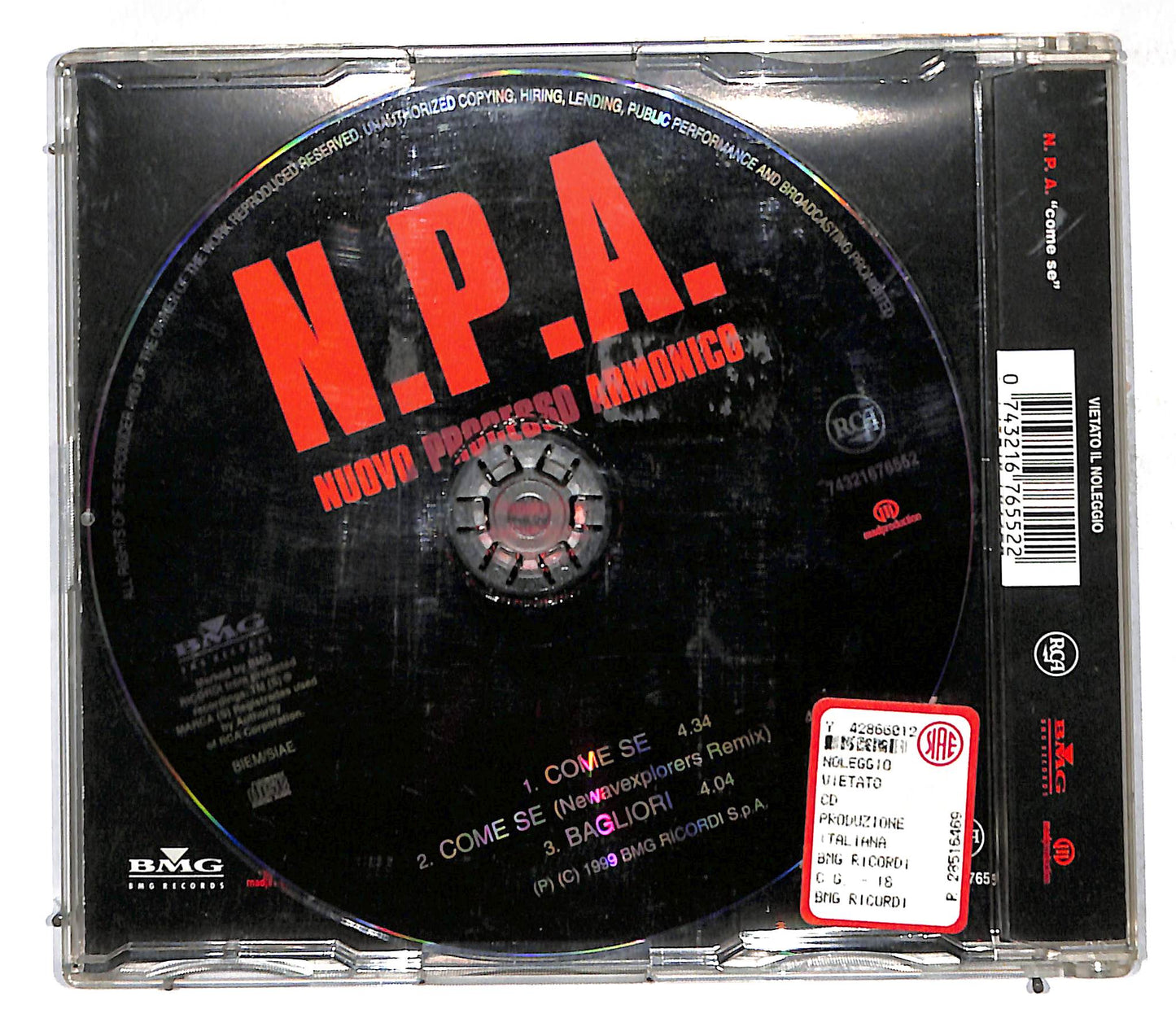 EBOND N.P.A. (Nuovo Processo Armonico) - Come Se CD CD107072