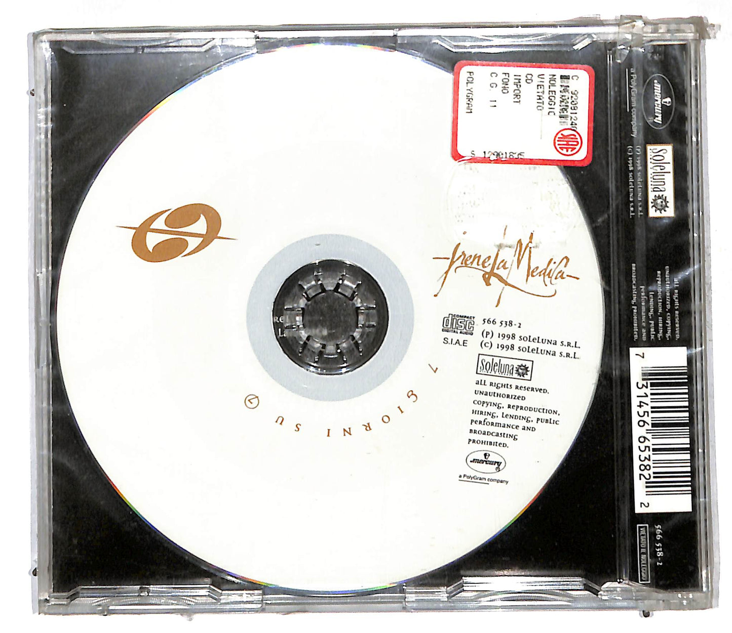 EBOND Irene La Medica - 7 Giorni Su 7 CD CD107104