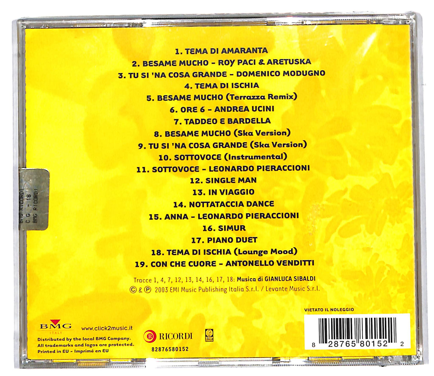 EBOND Various - Colonna Sonora - Il Paradiso All'Improvviso CD CD107123