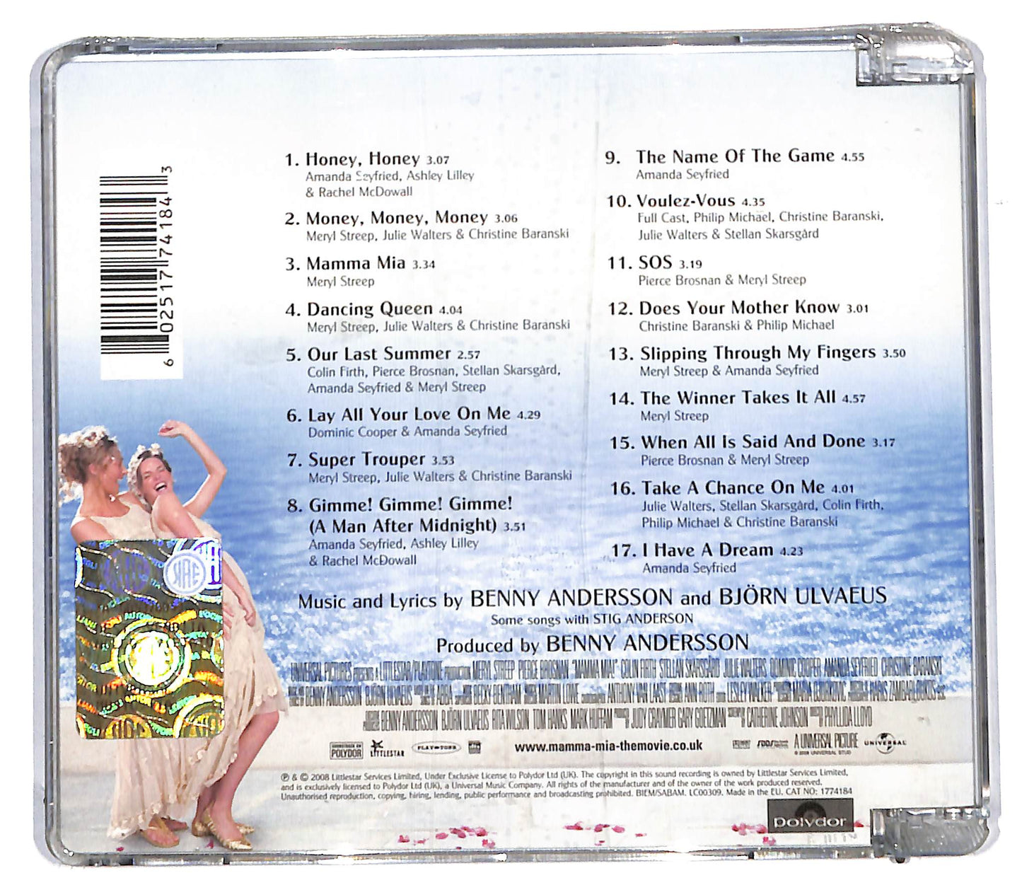EBOND Various - Mamma Mia! The Movie Soundtrack SJB CD CD107134