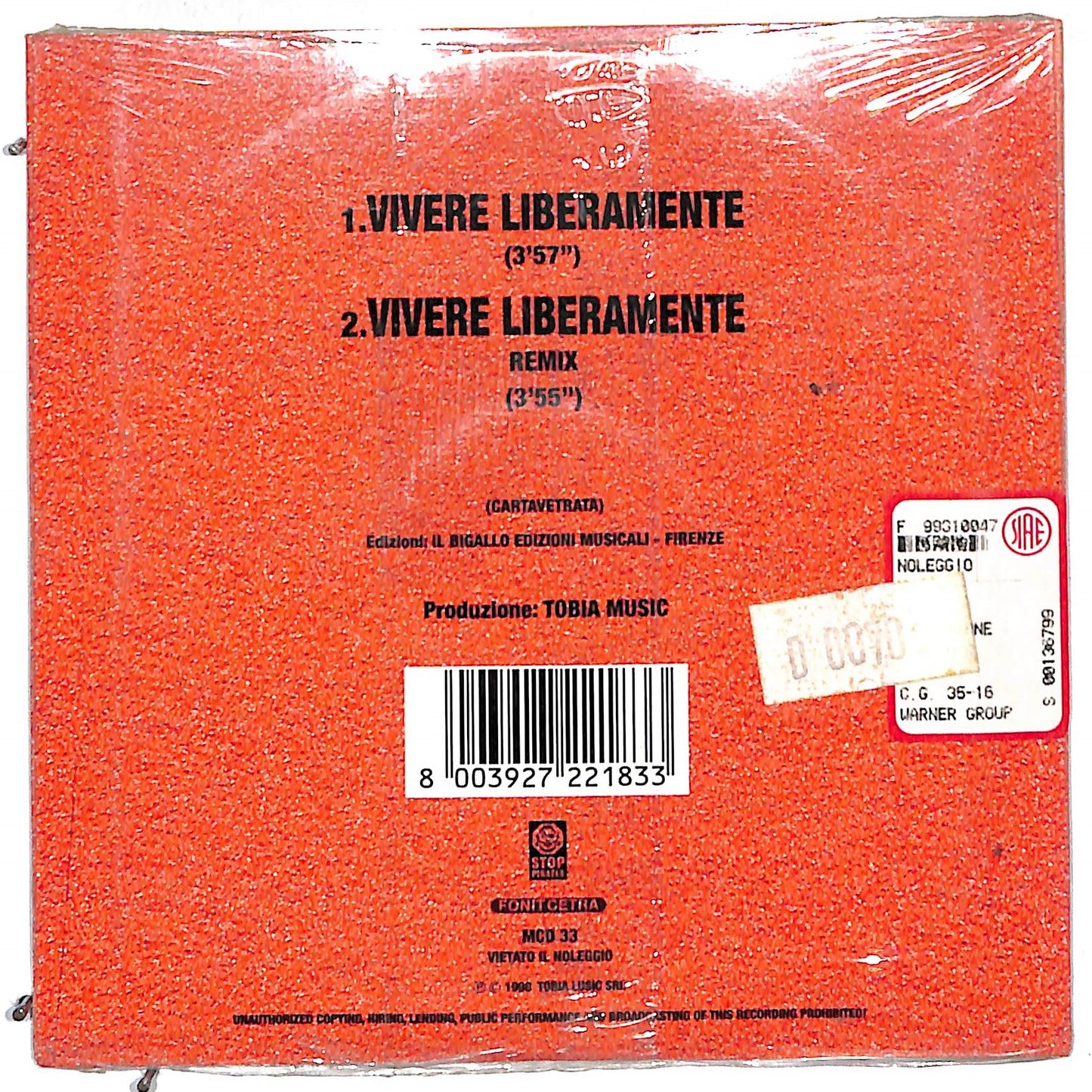EBOND Cartavetrata - Vivere Liberamente CD CD107223