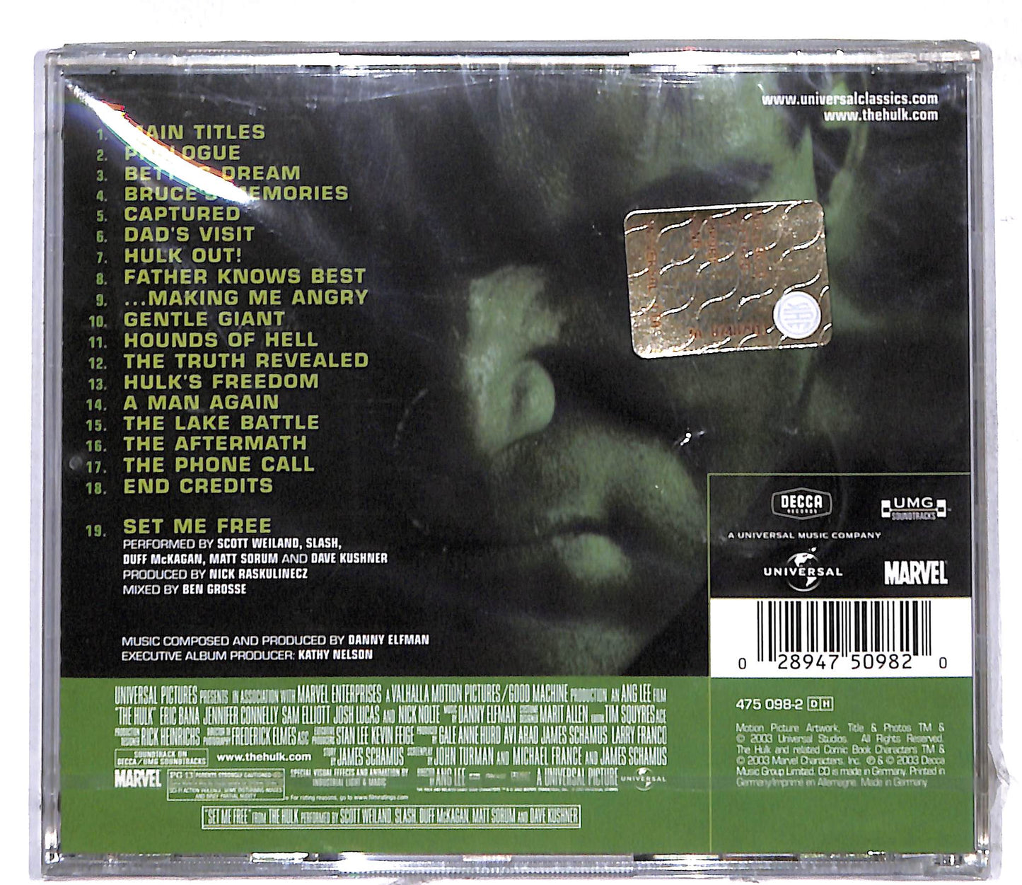 EBOND Danny Elfman - Hulk ( Soundtrack) CD CD107309