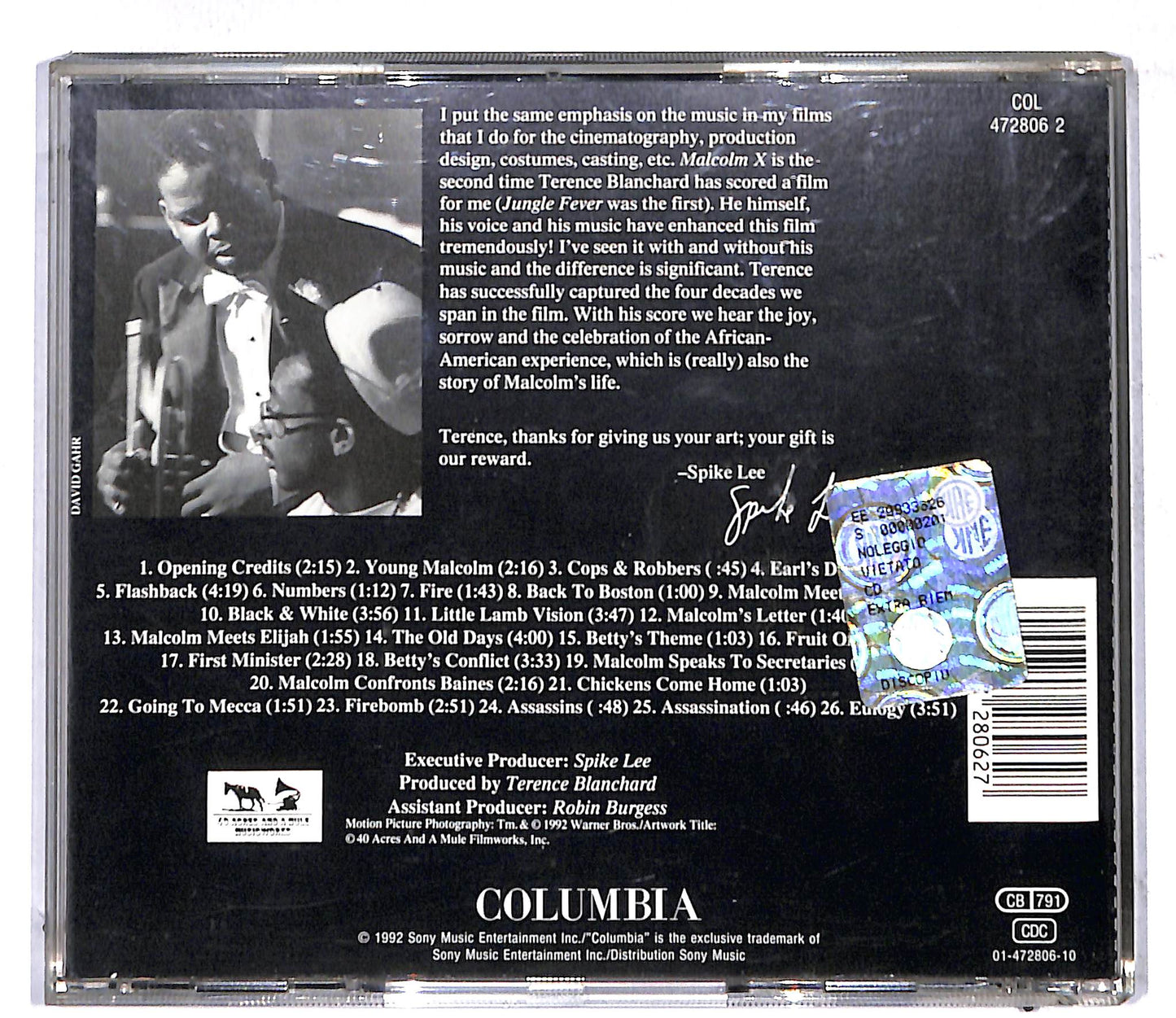 EBOND Terence Blanchard - Malcolm X: Soundtrack CD CD107321
