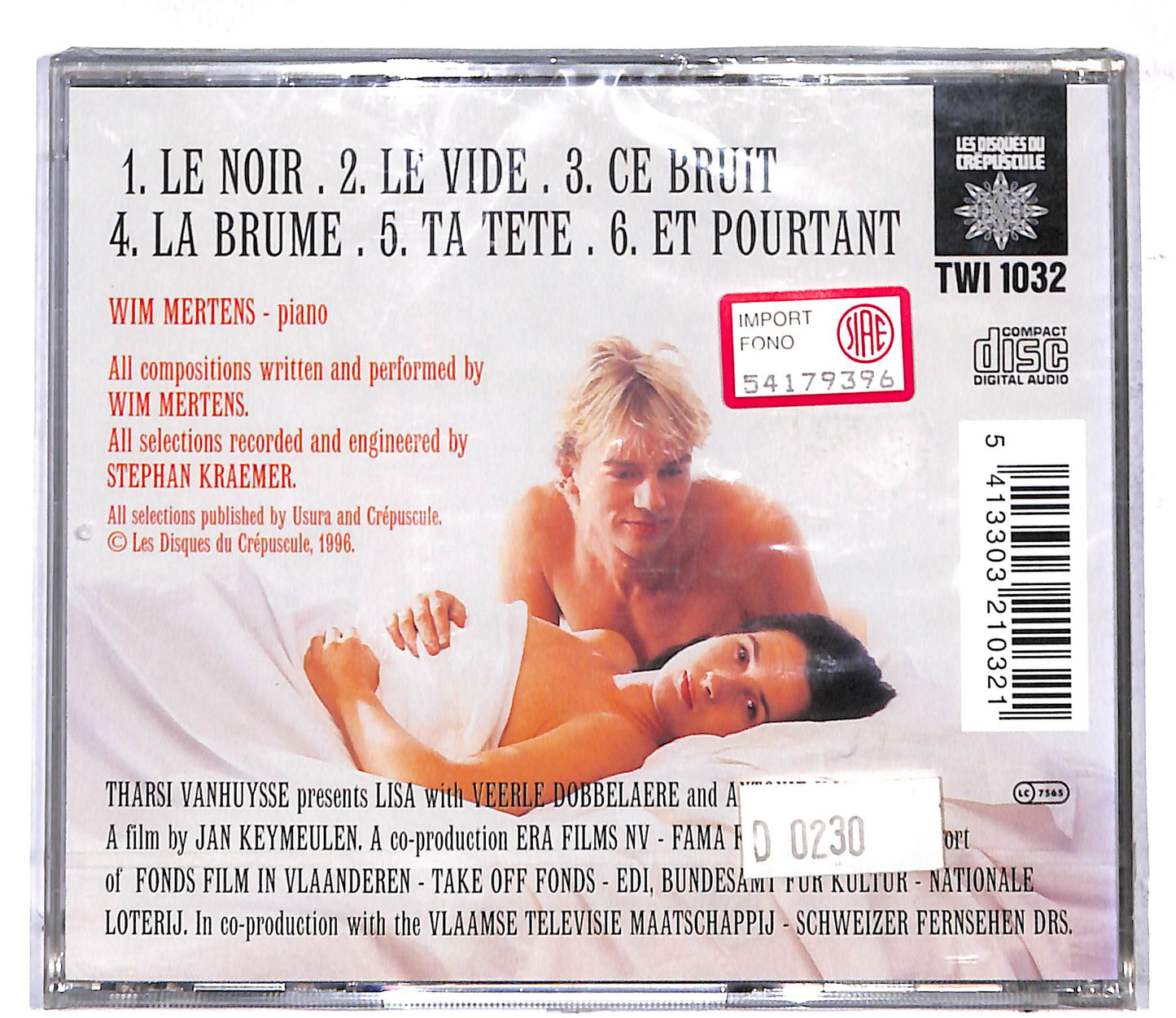 EBOND Wim Mertens - Lisa CD CD107338