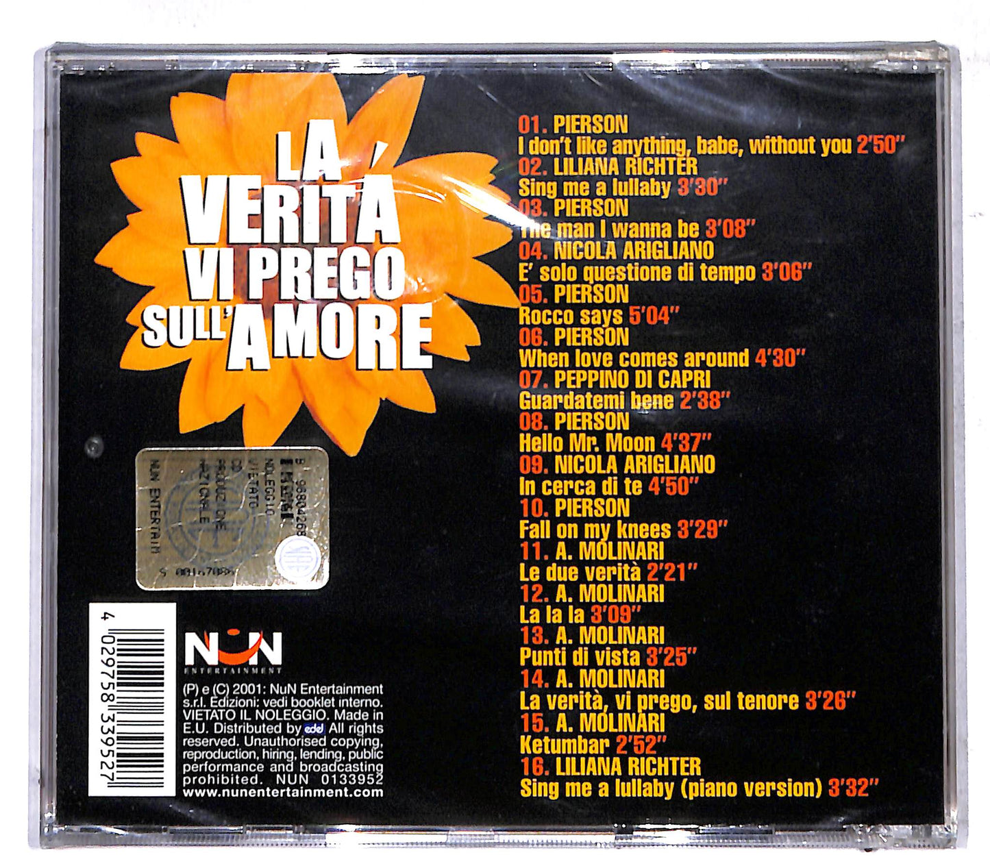 EBOND Various - La Verita Vi Prego Sull'amore CD CD107342