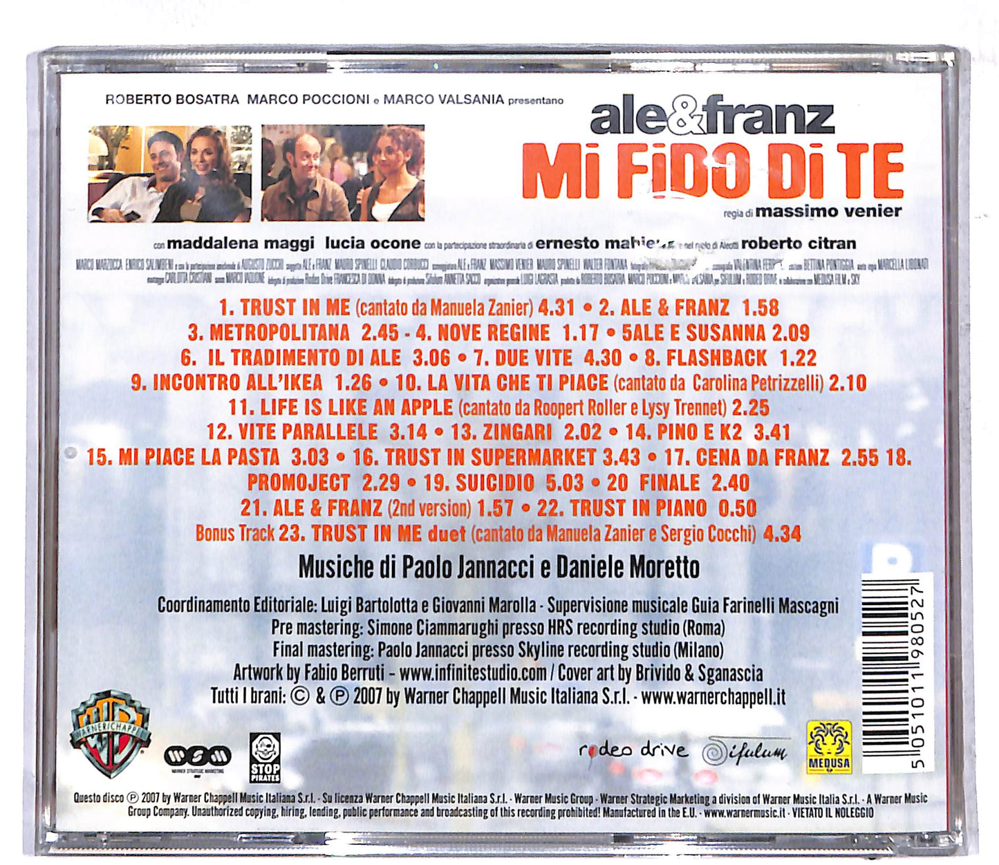 EBOND Paolo Jannacci , Daniele Moretto - Mi Fido Di Te (Soundtrack) CD CD107353