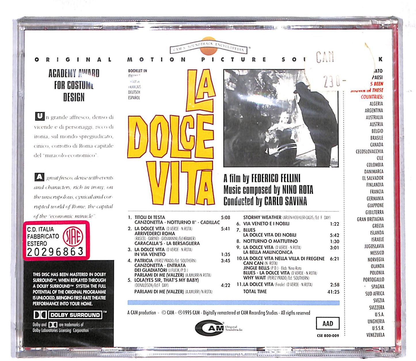 EBOND Nino Rota - La Dolce Vita EDITORIALE CD CD107401