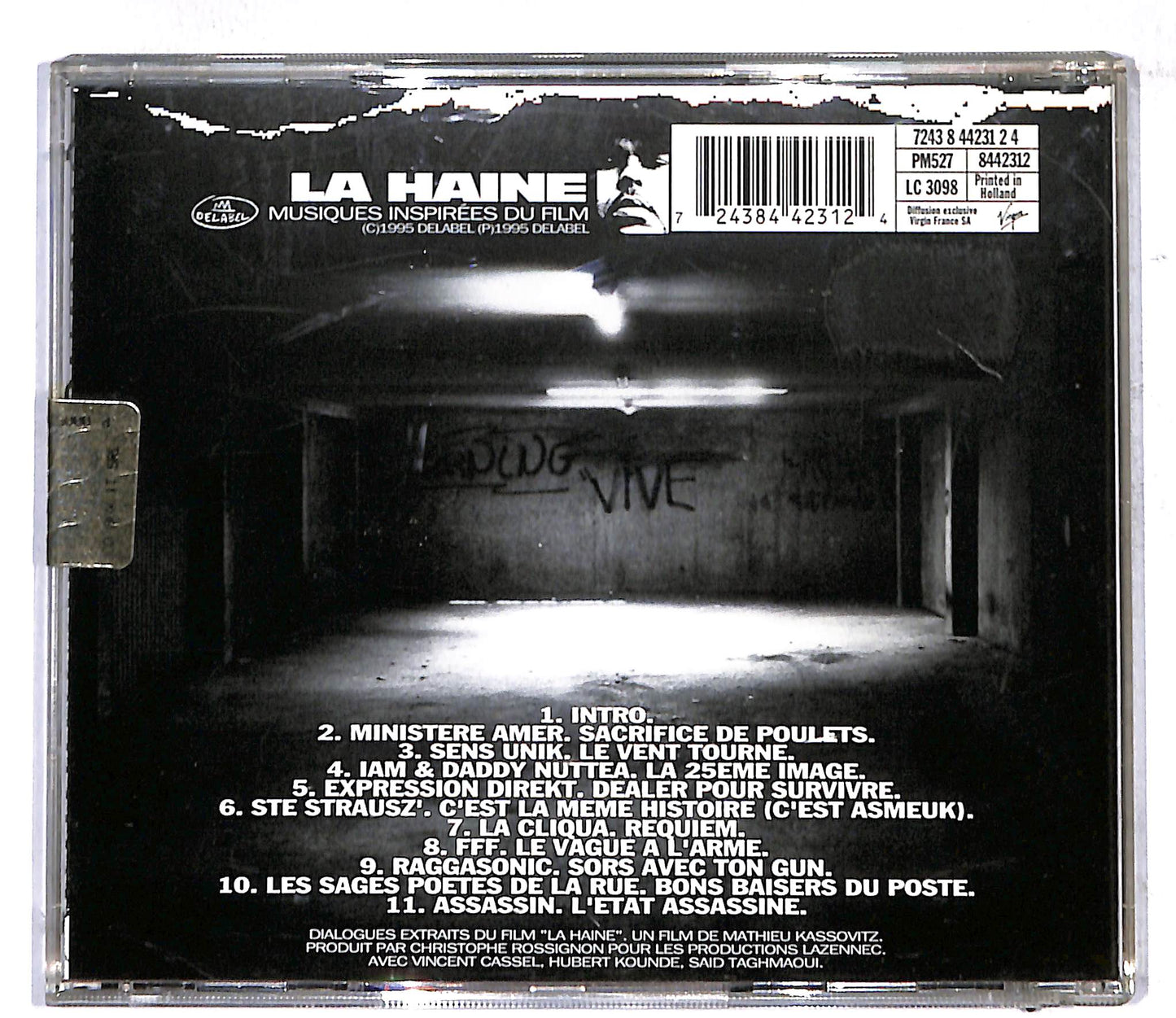 EBOND Various - Musiques Inspirees Du Film 'La Haine' CD CD107403