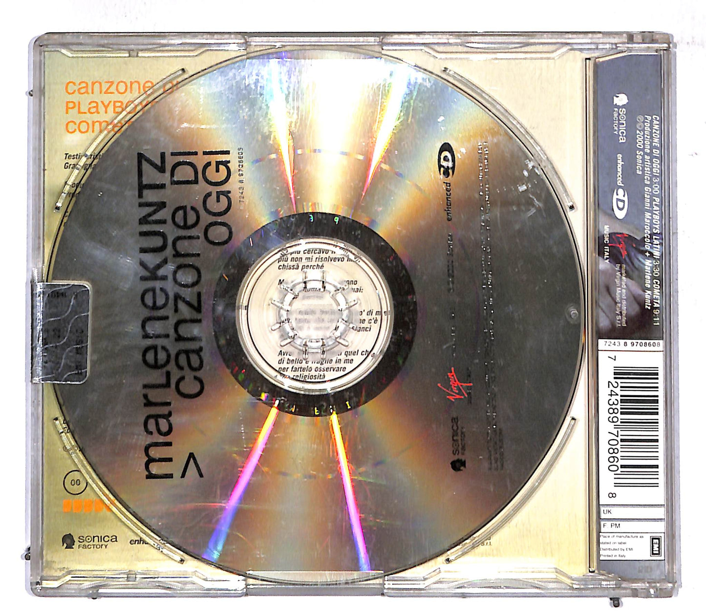 EBOND Marlene Kuntz - Canzone Di Oggi CD CD107413