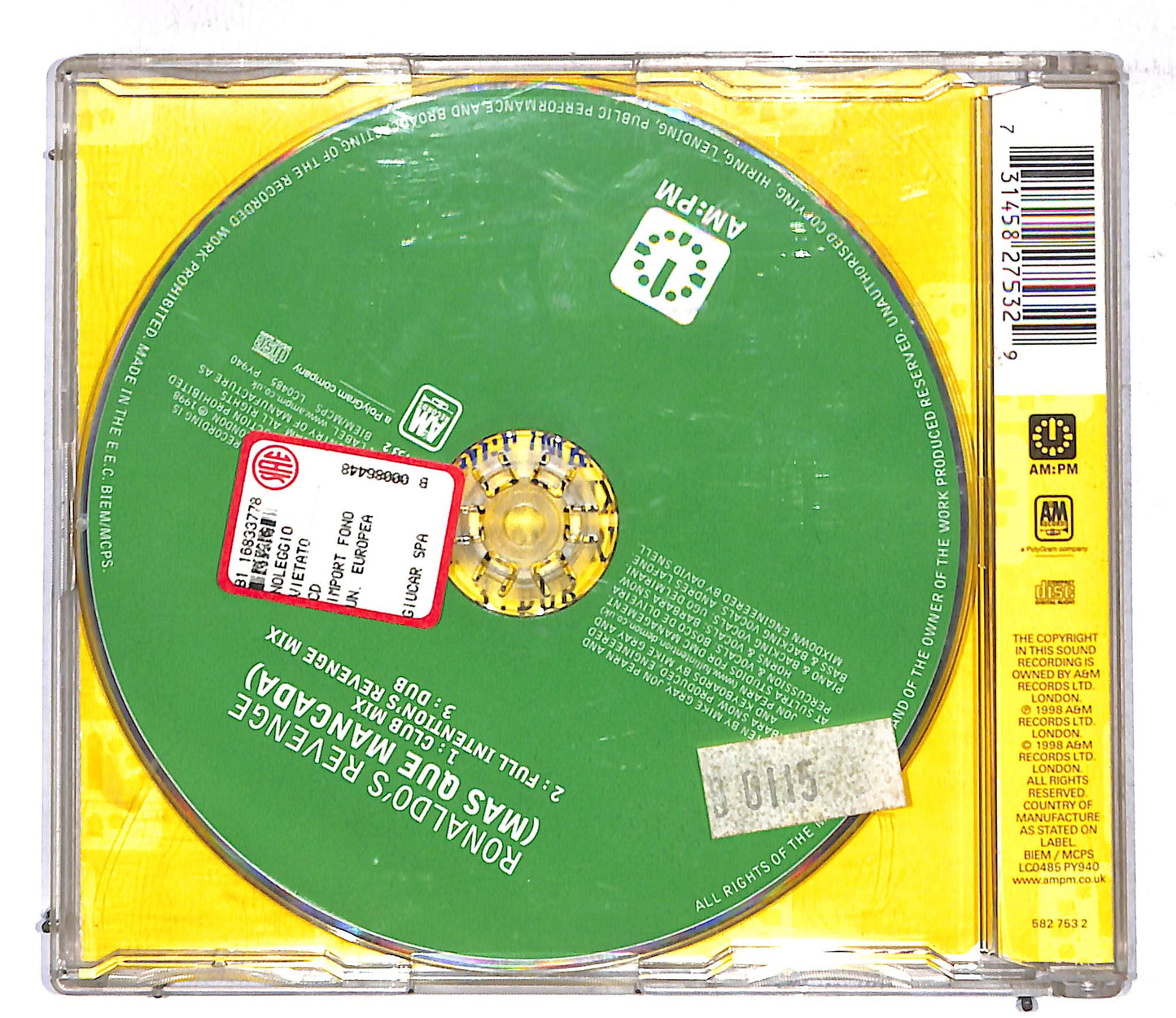 EBOND Ronaldo's Revenge - Mas Que Mancada CD CD107439