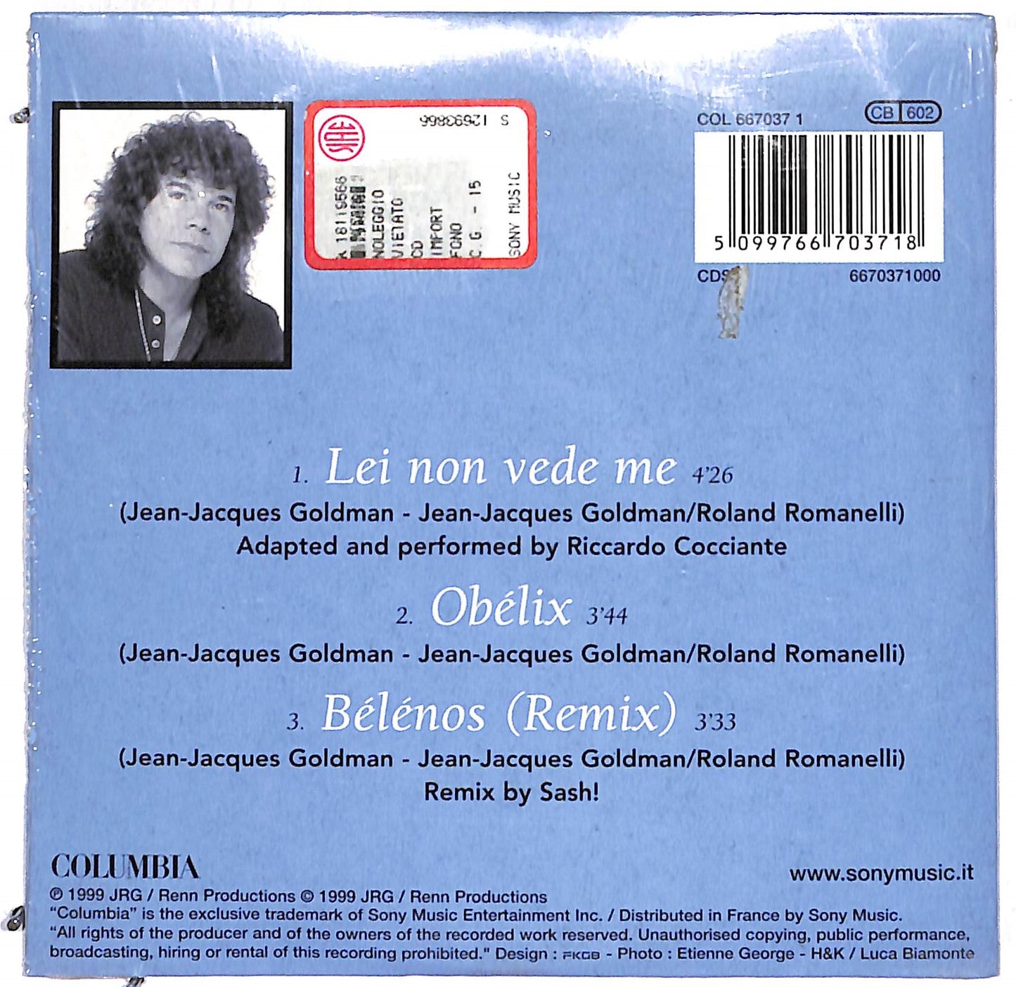 EBOND Riccardo Cocciante - Lei Non Vede Me CD CD107441