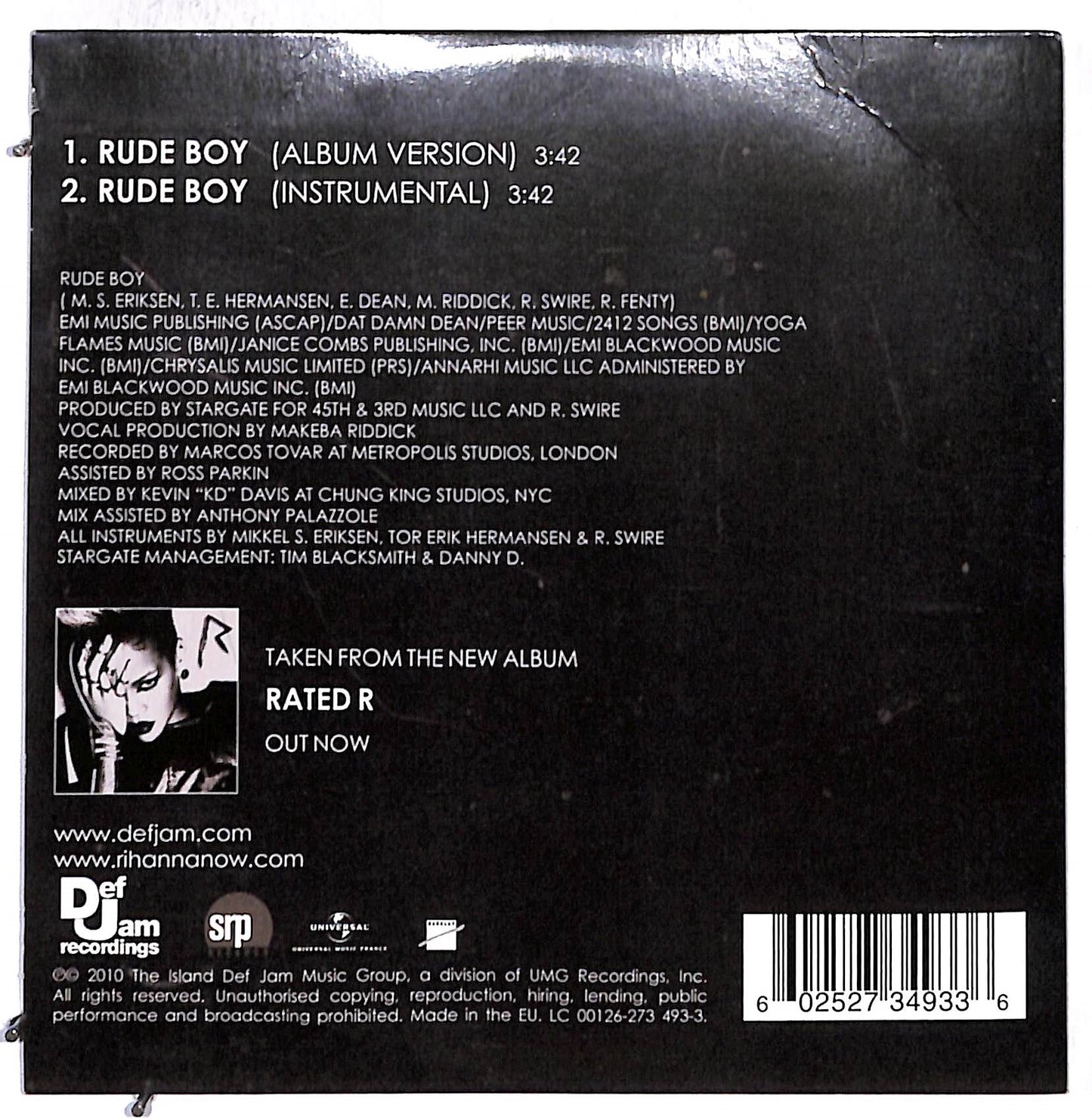 EBOND Rihanna - Rude Boy CD CD107456