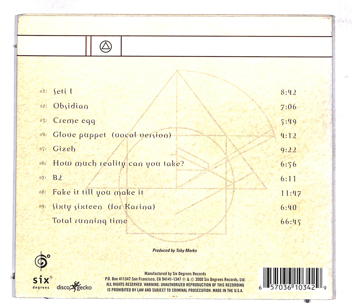 EBOND Banco De Gaia - Igizeh DIGIPACK CD CD107459